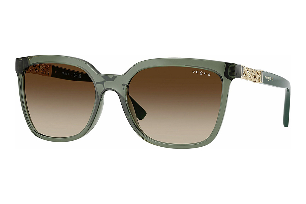 Vogue Eyewear   VO5633SB 308613 Gradient BrownTransparent Mallard Green