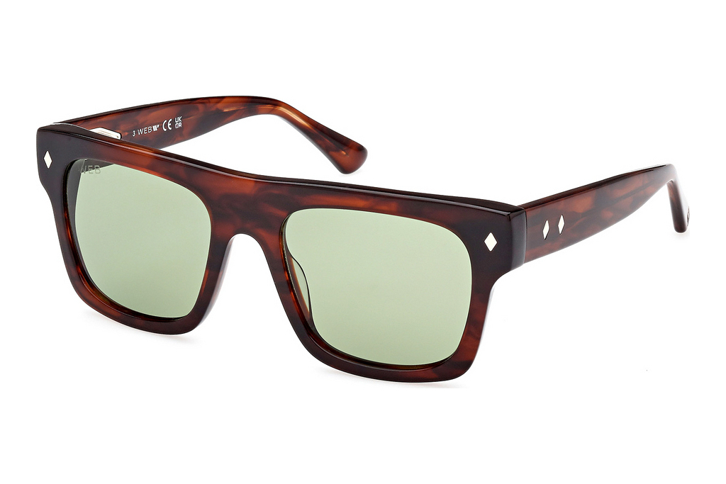 Web Eyewear   WE0354 56N grünDunkel Havanna