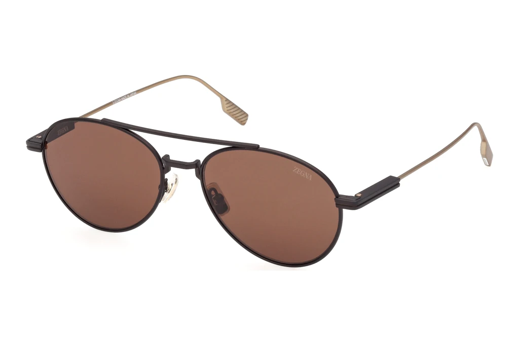 Zegna   EZ0288 49E braunMatt Dunkelbraun