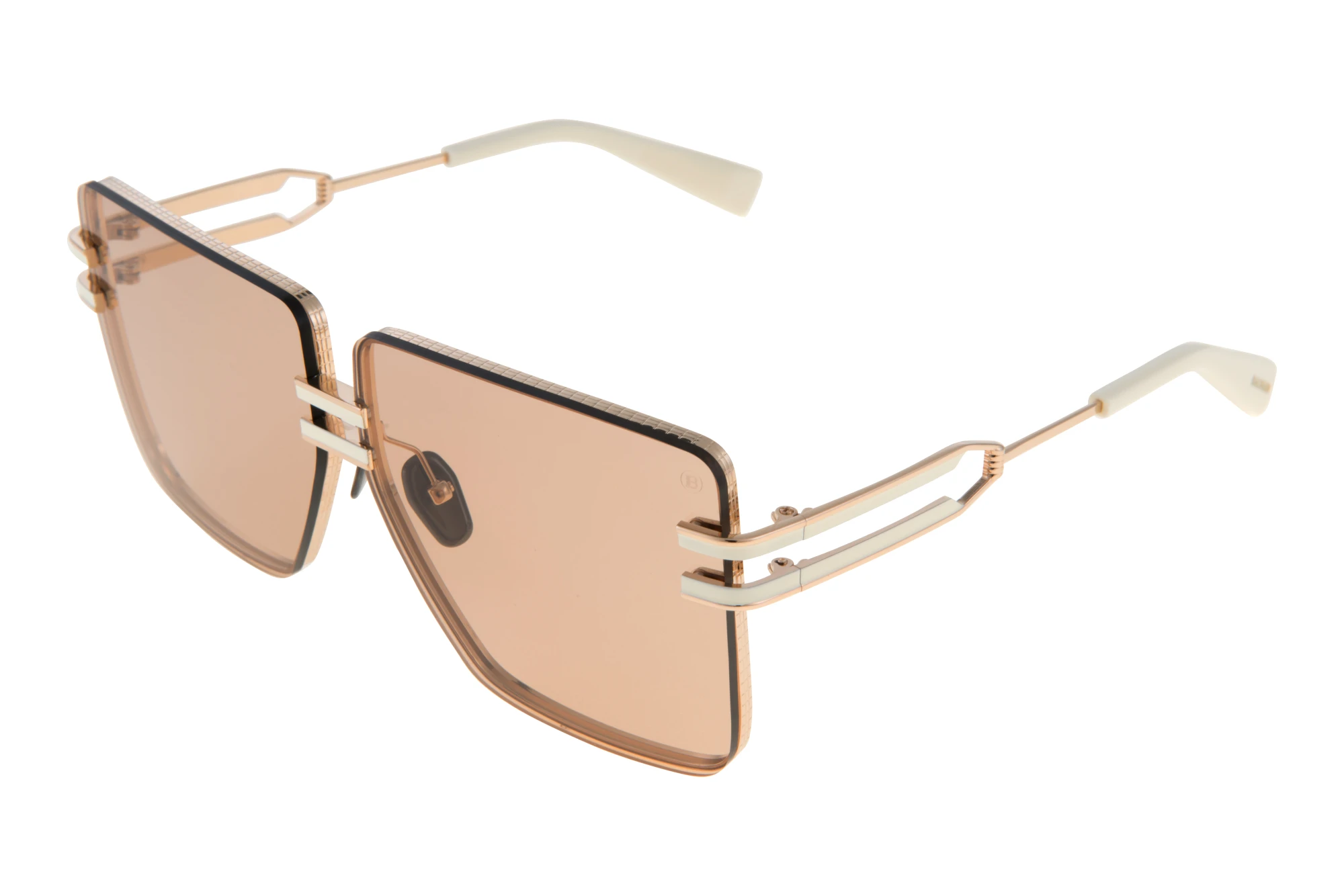 Balmain Paris   BPS-109 C Medium Brown - ARWhite Gold - Bone