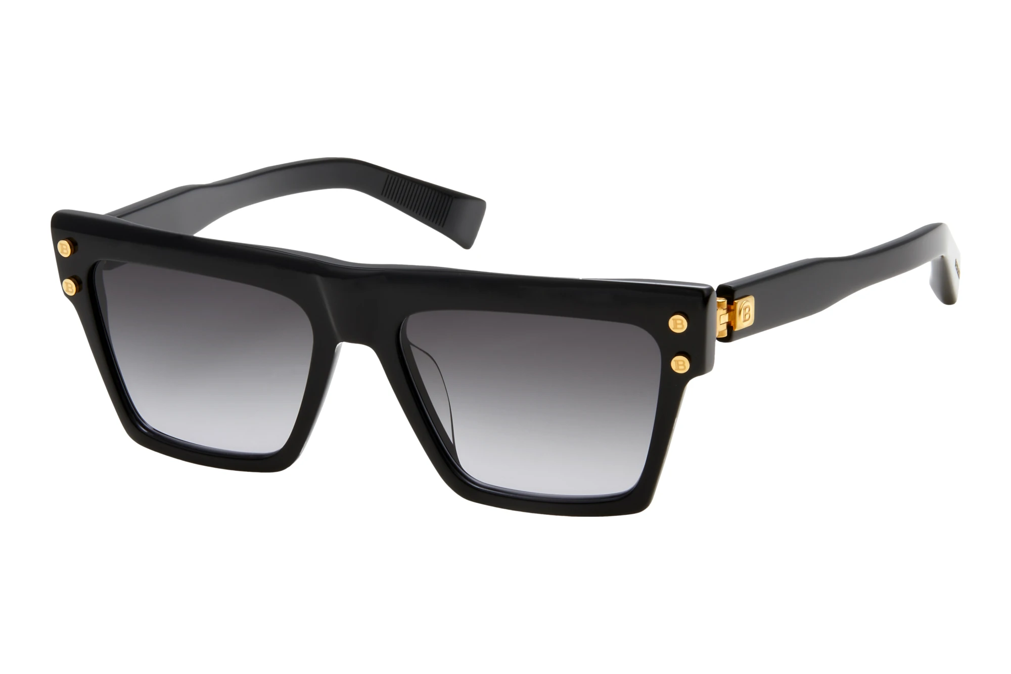 Balmain Paris   BPS-121 A Dark Grey to Clear - ARBlack - Gold