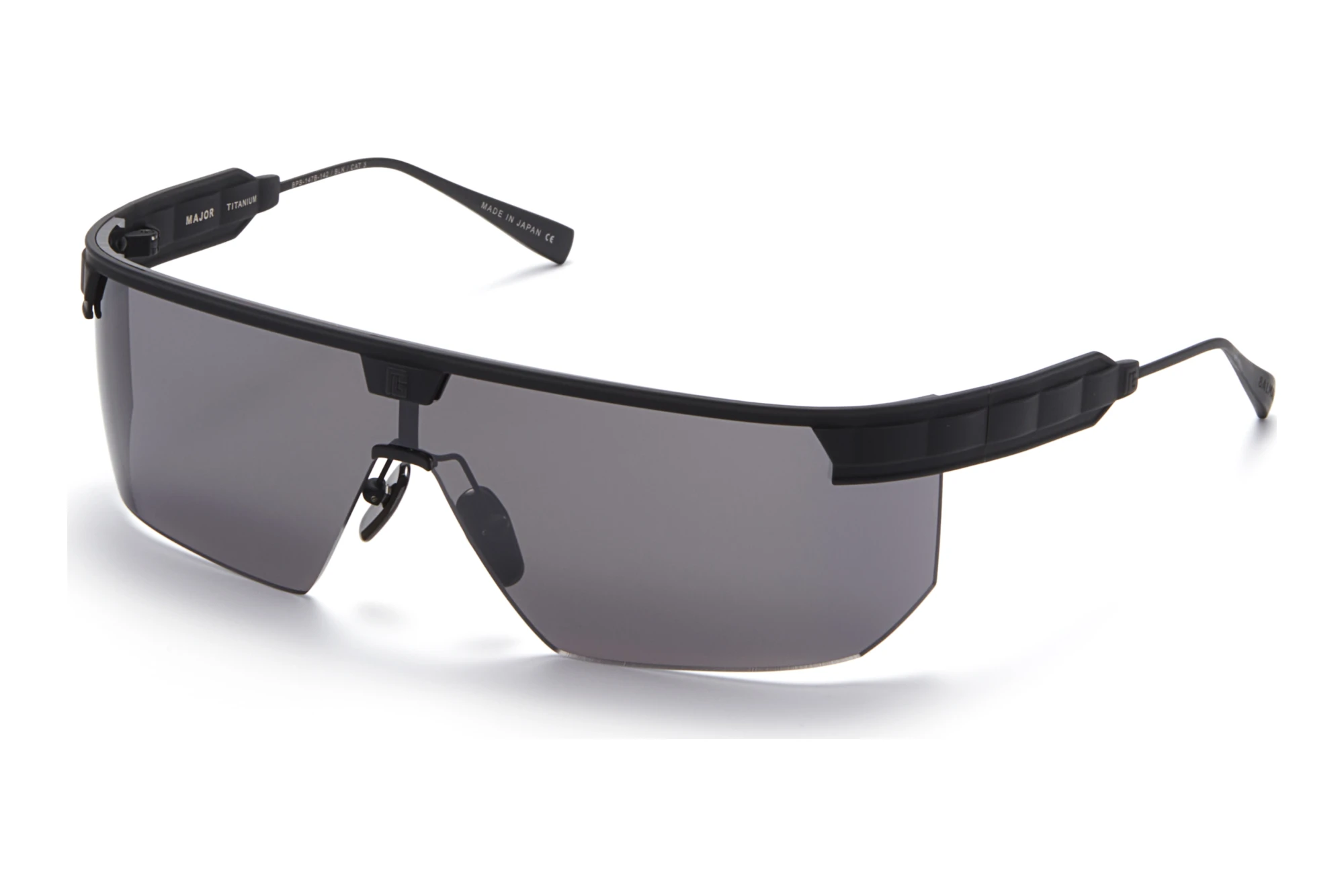 Balmain Paris   BPS-147 B Dark Grey - Black Flash Mirror - ARMatte Black w