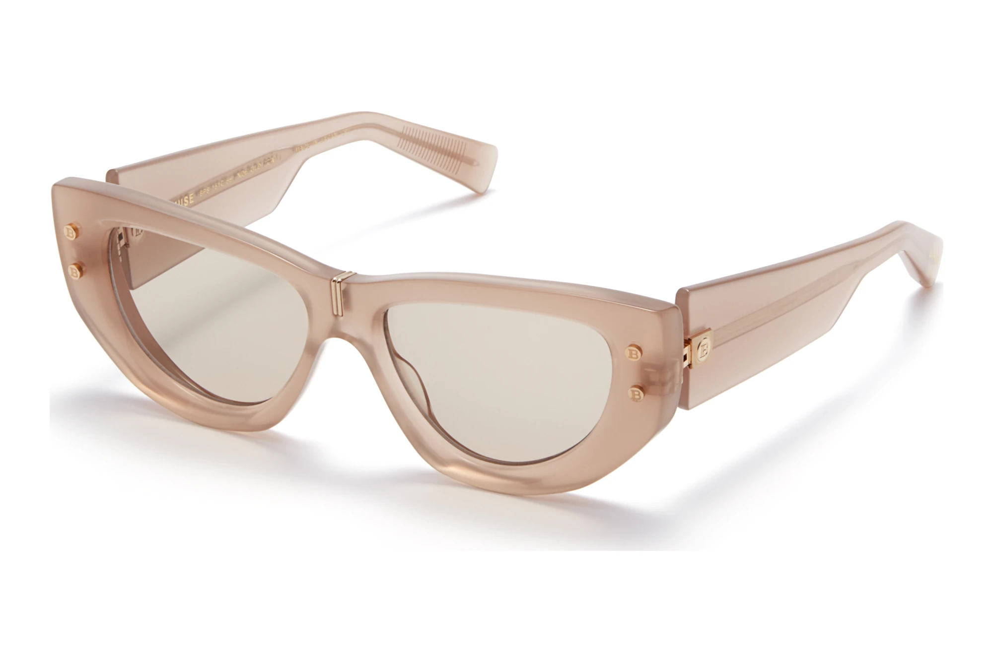 Balmain Paris   BPS-151 C Medium Brown - ARCloudy Nude - White Gold w