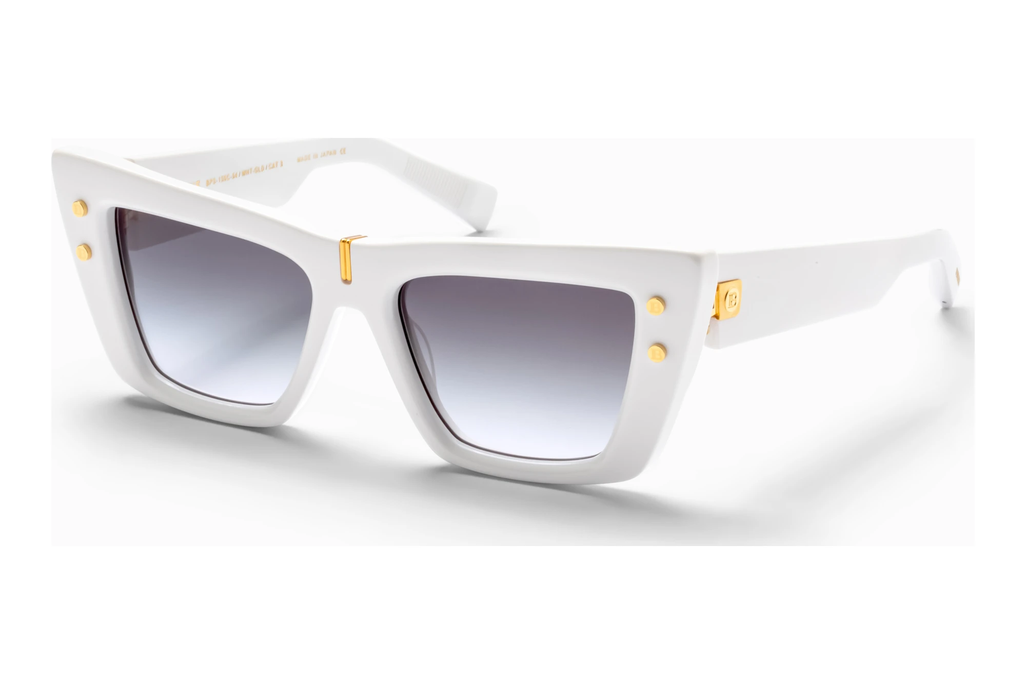 Balmain Paris   BPS-156 C Dark Grey to Clear - ARWhite - Gold w