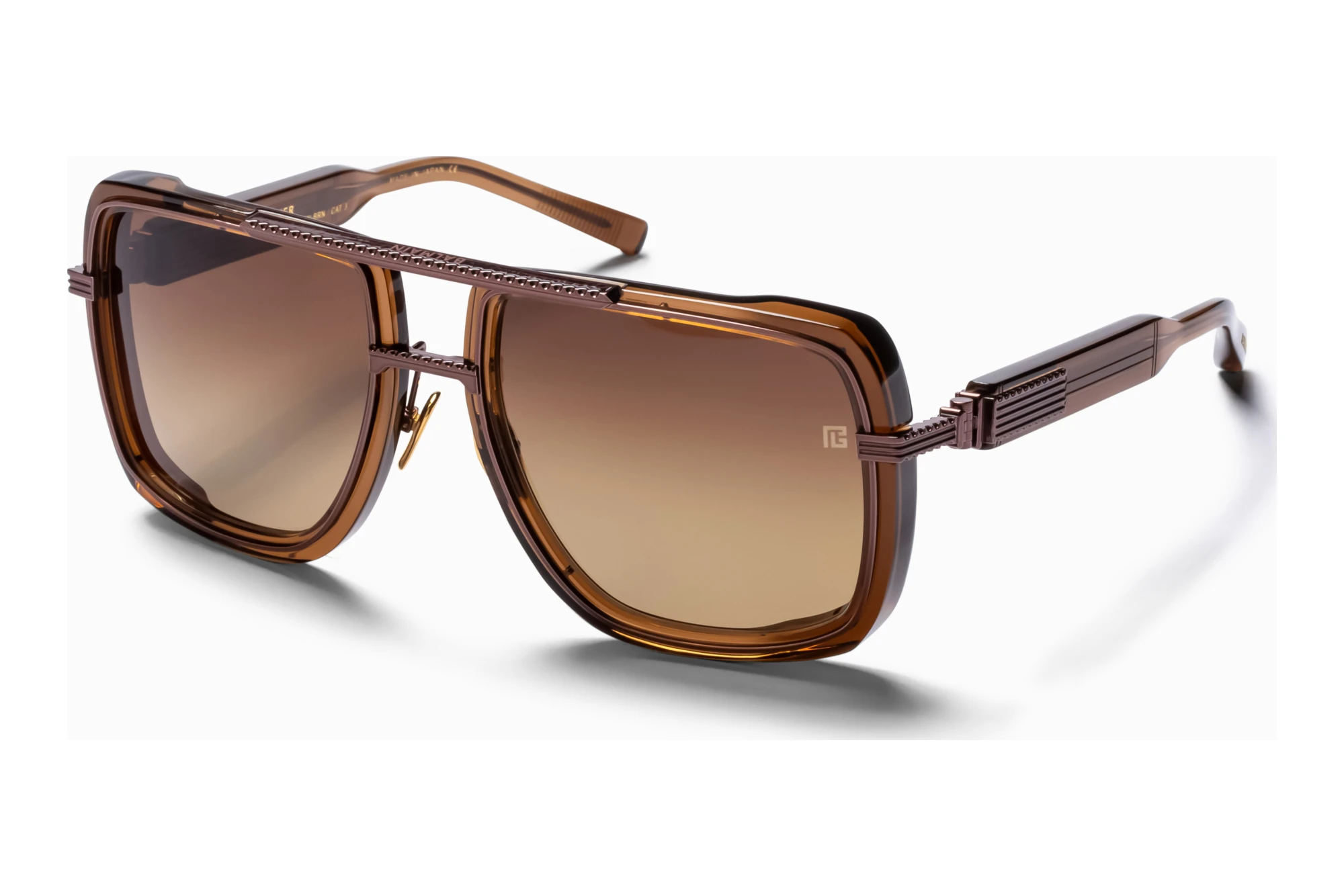 Balmain Paris   BPS-160 C Dark Brown - ARCrystal Brown - Brown Metal