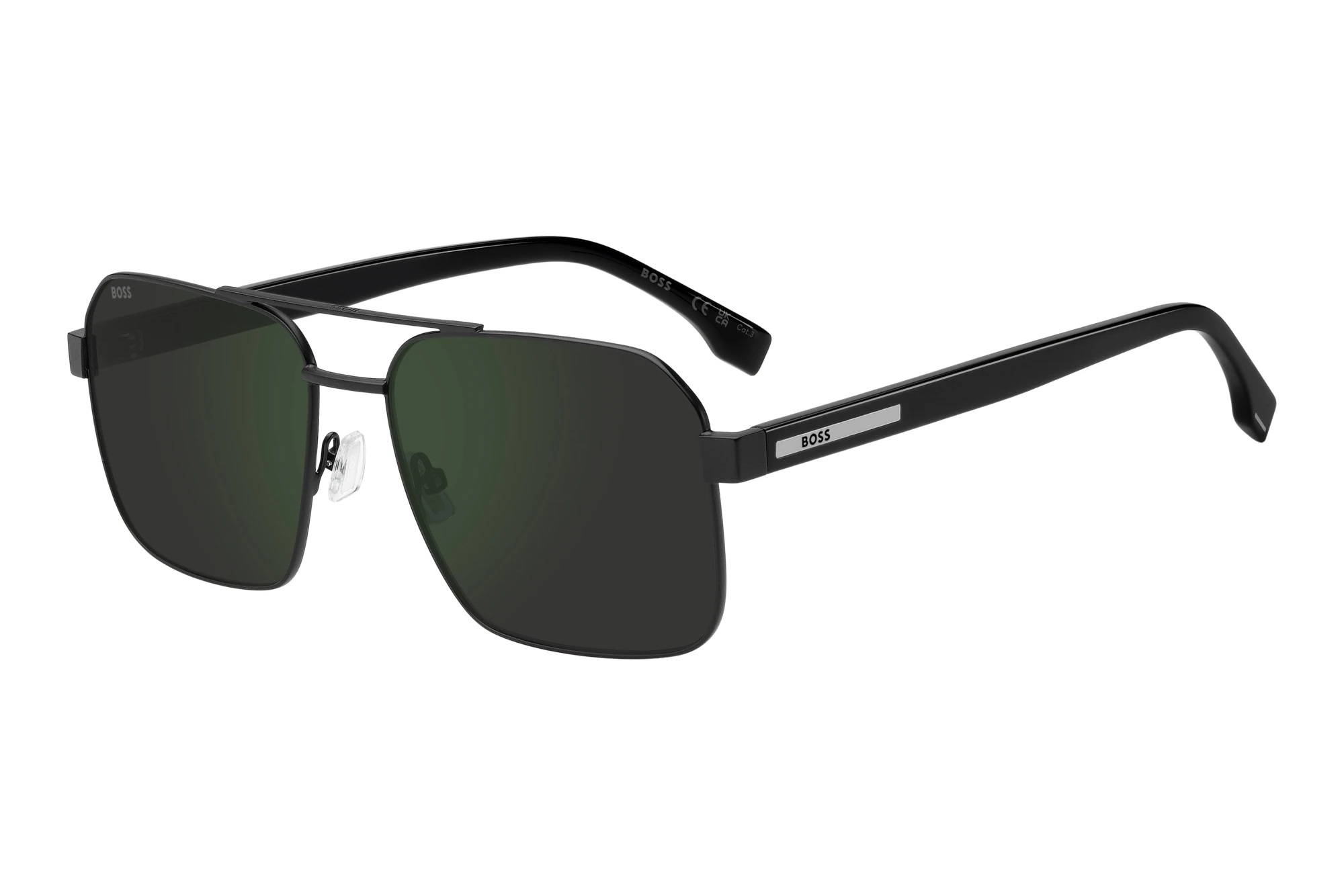 Boss   BOSS 1985/S 003/I8 GREY HIGH CONTRAST GREEN MIRROR ANTIREFLMATTE BLACK