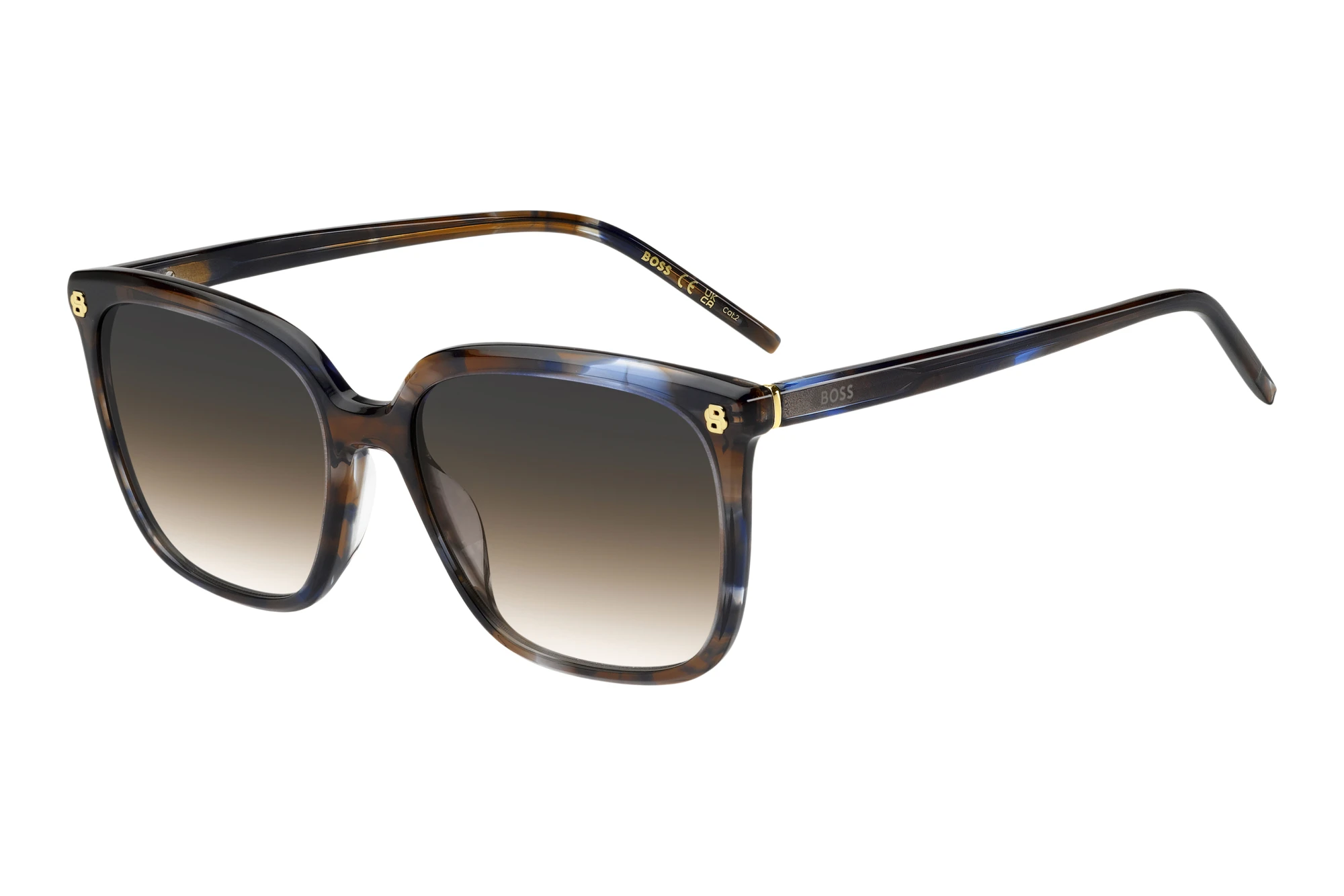 Boss   BOSS 2016/G/S X8Q/PR GREY SHADED BROWNBROWN BLUE HAVANA