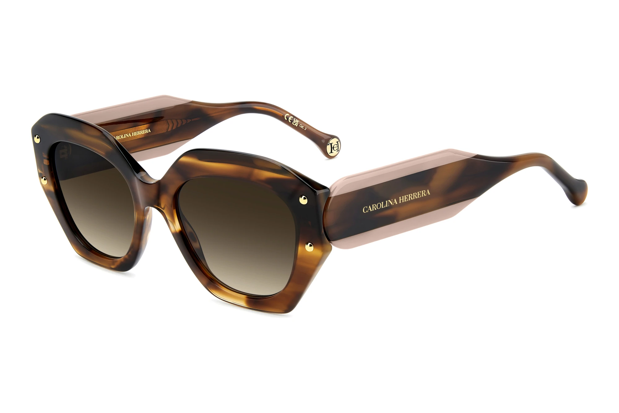 Carolina Herrera   HER 0365/S EX4/HA BROWN SHADEDBROWN HORN