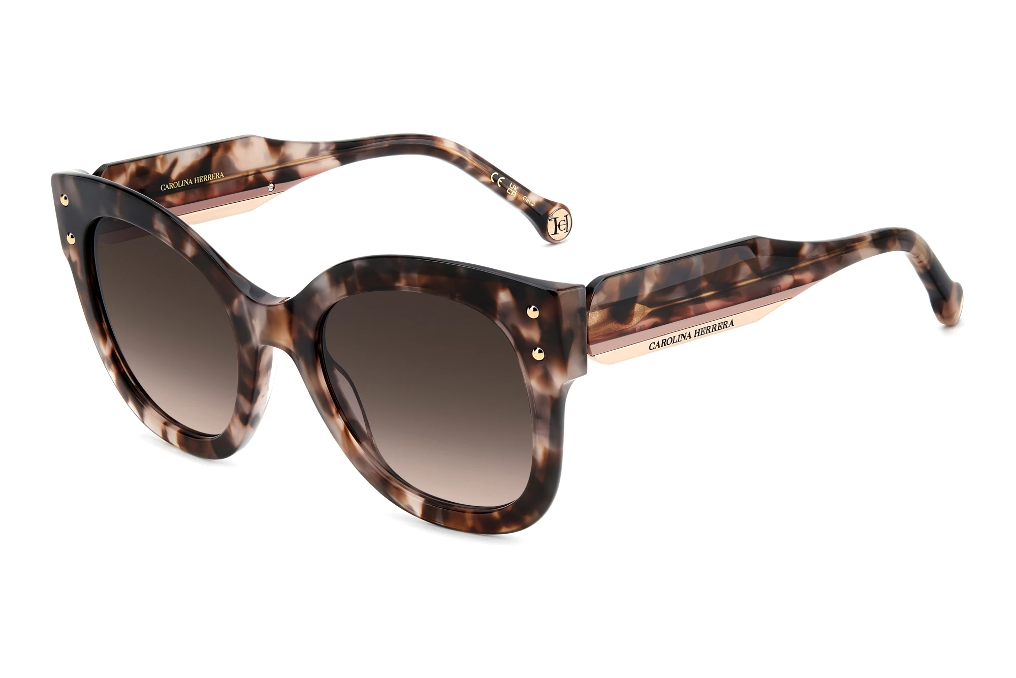 Carolina Herrera   HER 0410/S L93/HA BROWN SHADEDPEACH HAVANA
