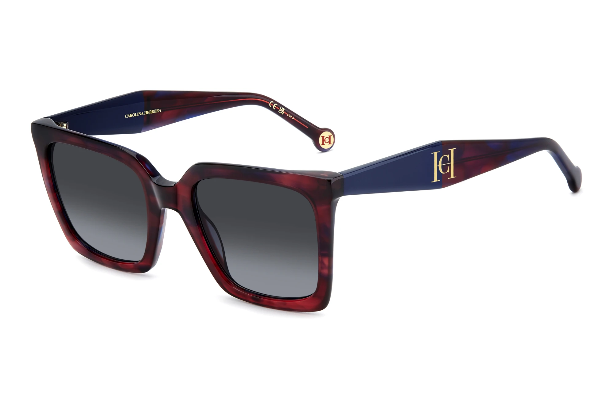 Carolina Herrera   HER 0416/S K4G/9O GREY SHADEDBURGUNDY HORN