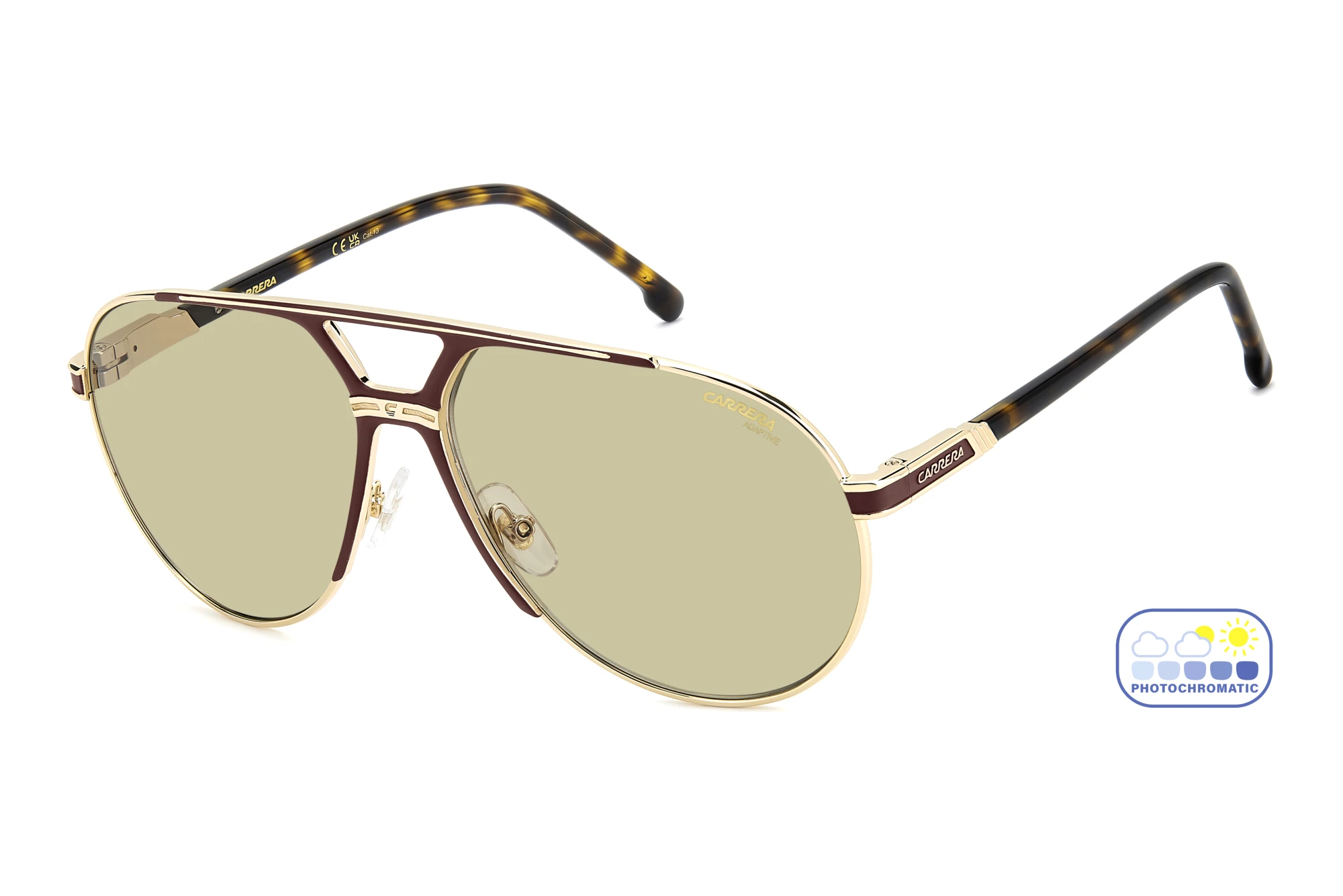 Carrera   CARRERA 1089/S NOA/8J GREENPHOTOCHROMATIC ANTIREFLEXGOLD BURGUNDY