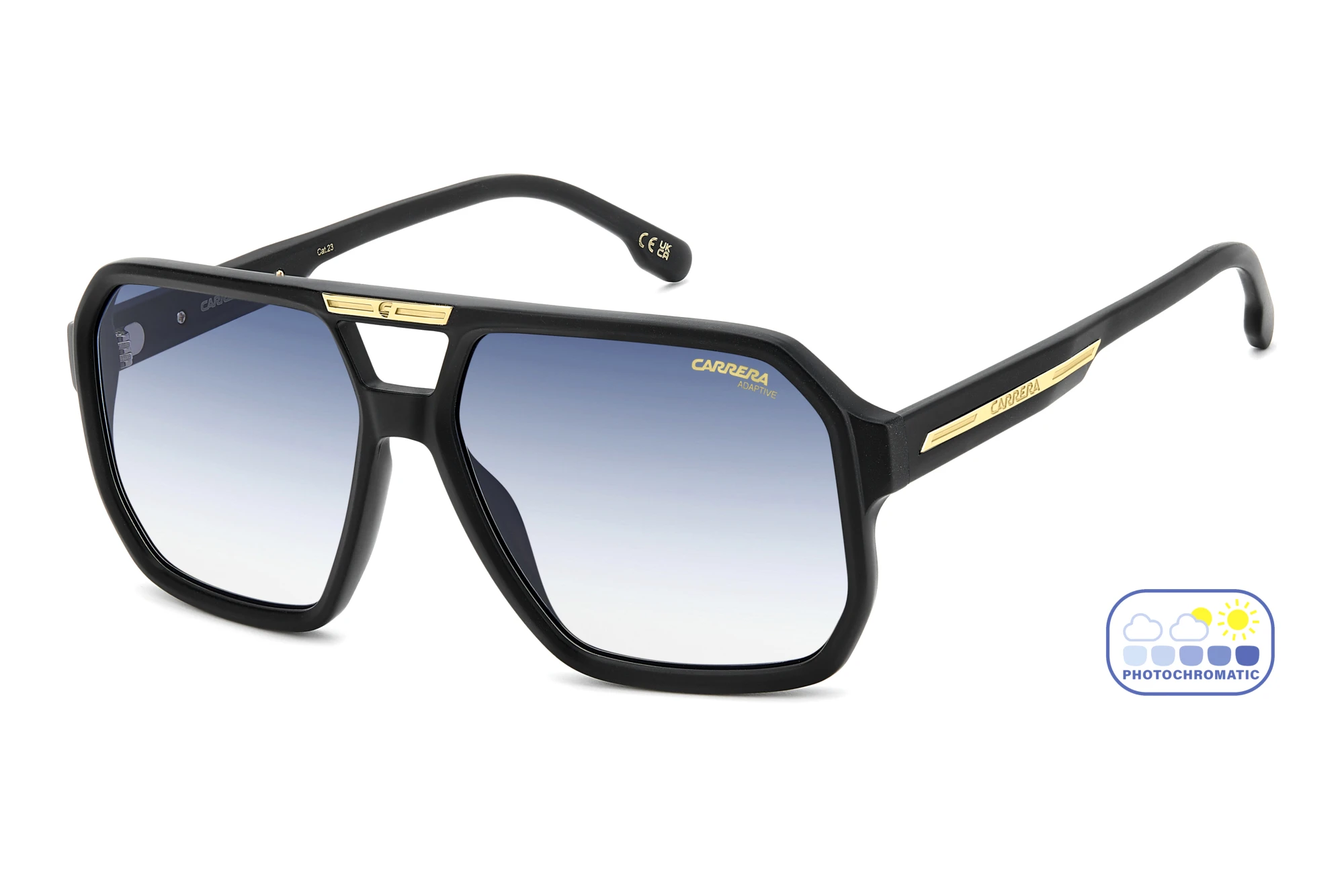 Carrera   VICTORY C 01/S 003/7Q BLUE SHADED PHOTOCHROMATIC ANTIREFLEXMATTE BLACK