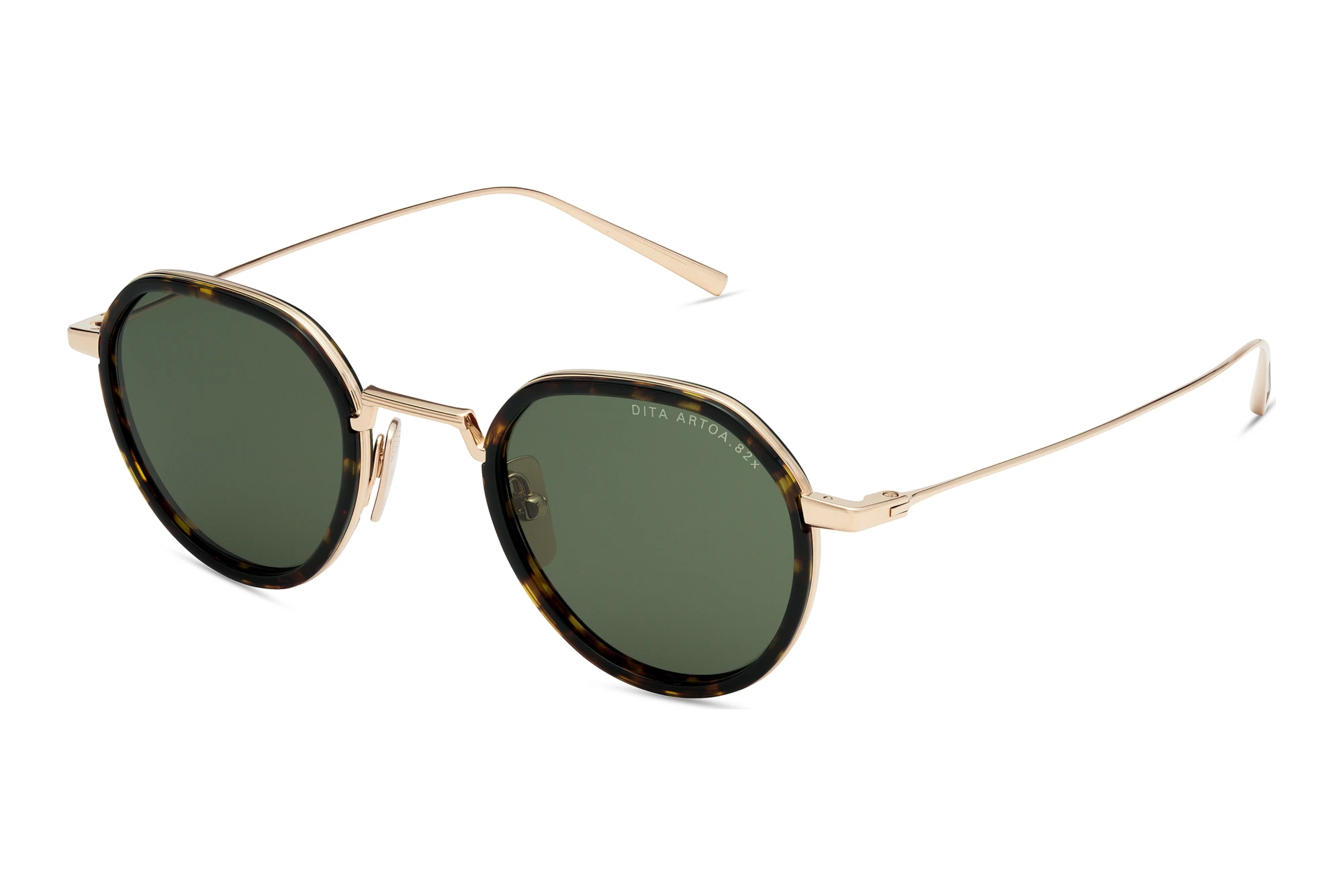 DITA   DTS-475 01A GREENWHITE GOLD - DARK TORTOISE