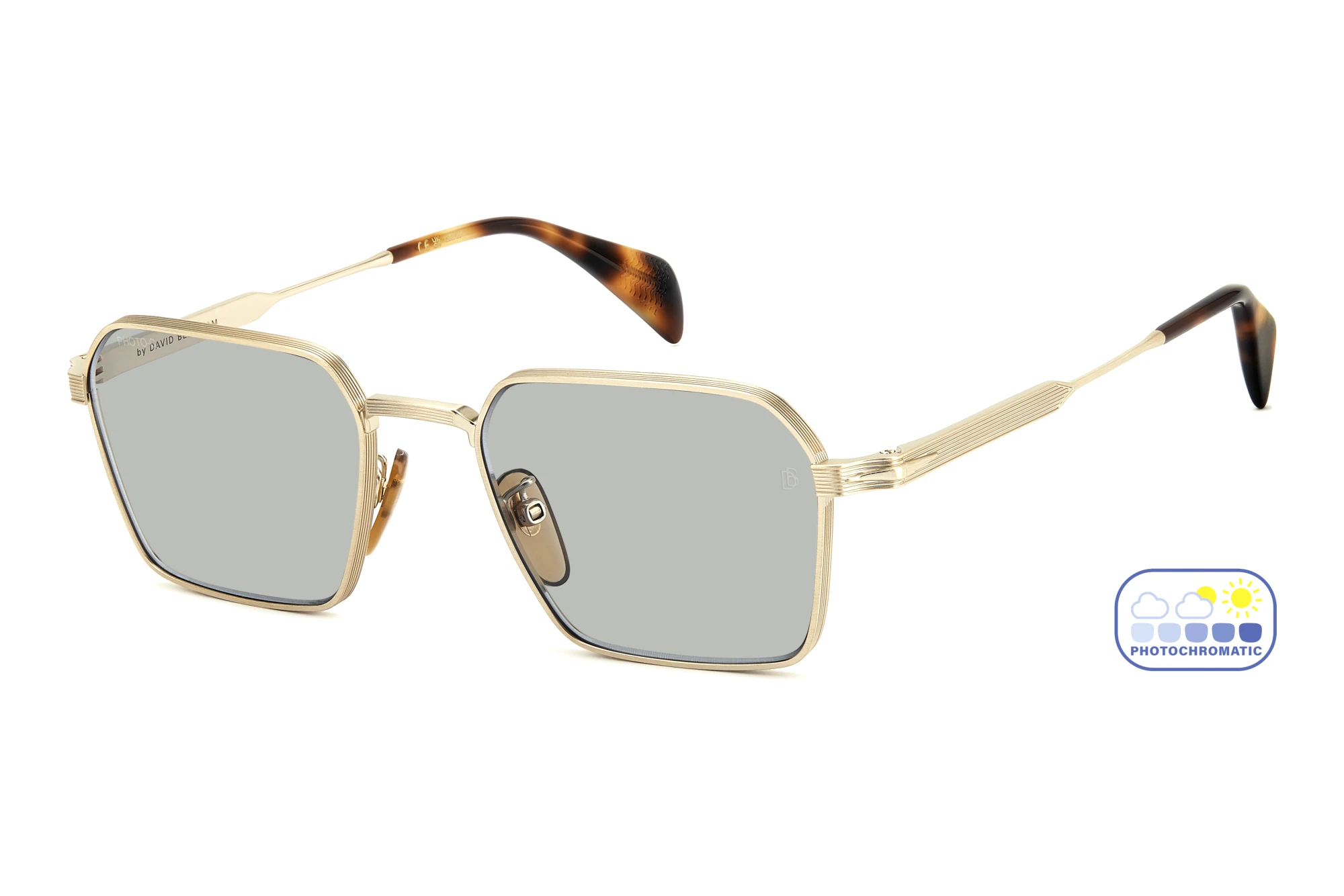 David Beckham   DB 1245/S 0NR/8J GREENPHOTOCHROMATIC ANTIREFLEXGOLD BROWN HAVANA