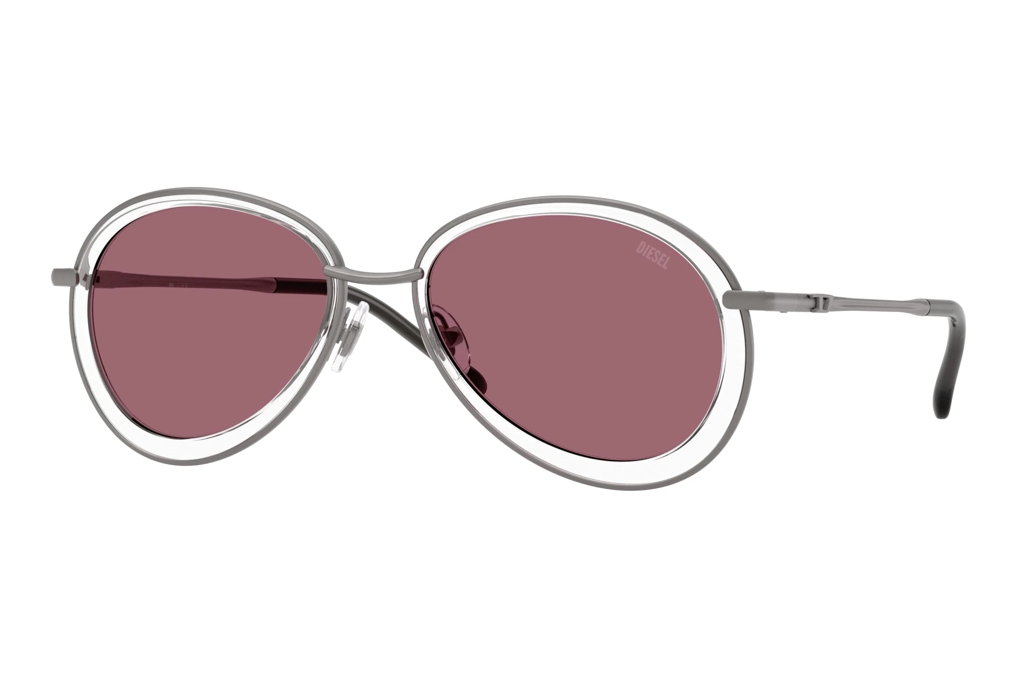 Diesel   DL1016 1009B5 Mirror RedMatte Gunmetal