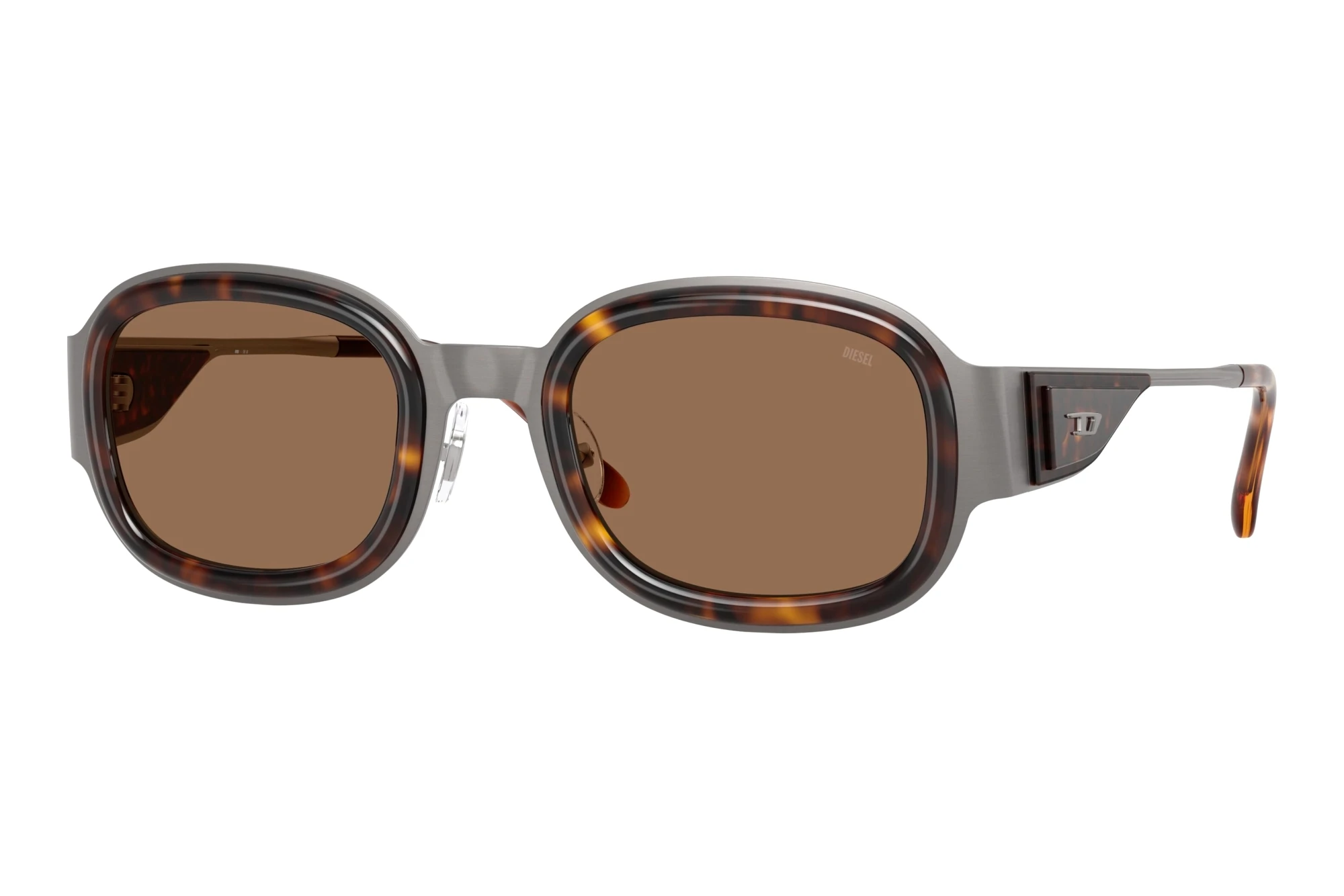 Diesel   DL1020 104373 Dark BrownBrushed Gunmetal