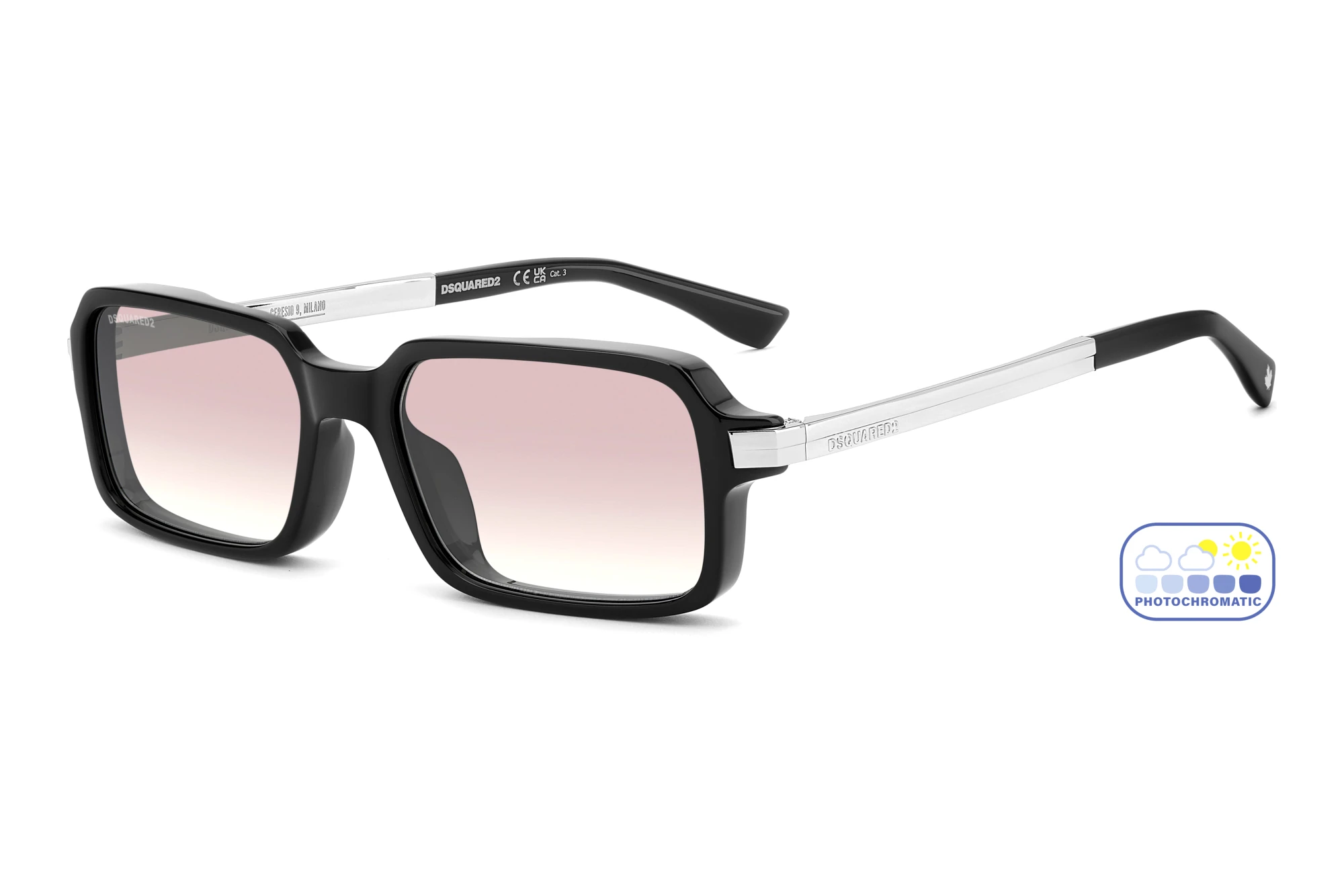 Dsquared2   D2 0214/G/S 807/N2 PINK SHADED PHOTOCHROMATICBLACK