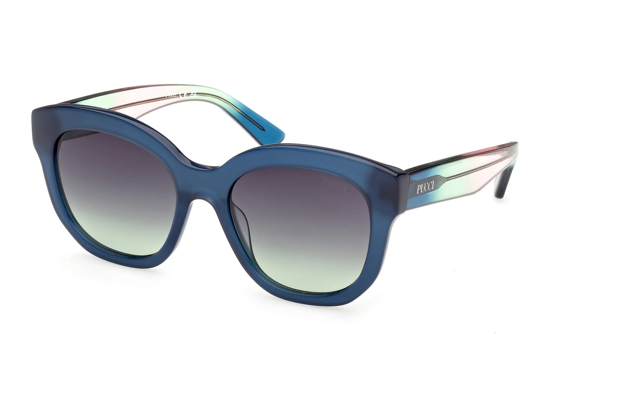 Emilio Pucci   EP0254 90B grau verlaufendGlänzend Hellblau