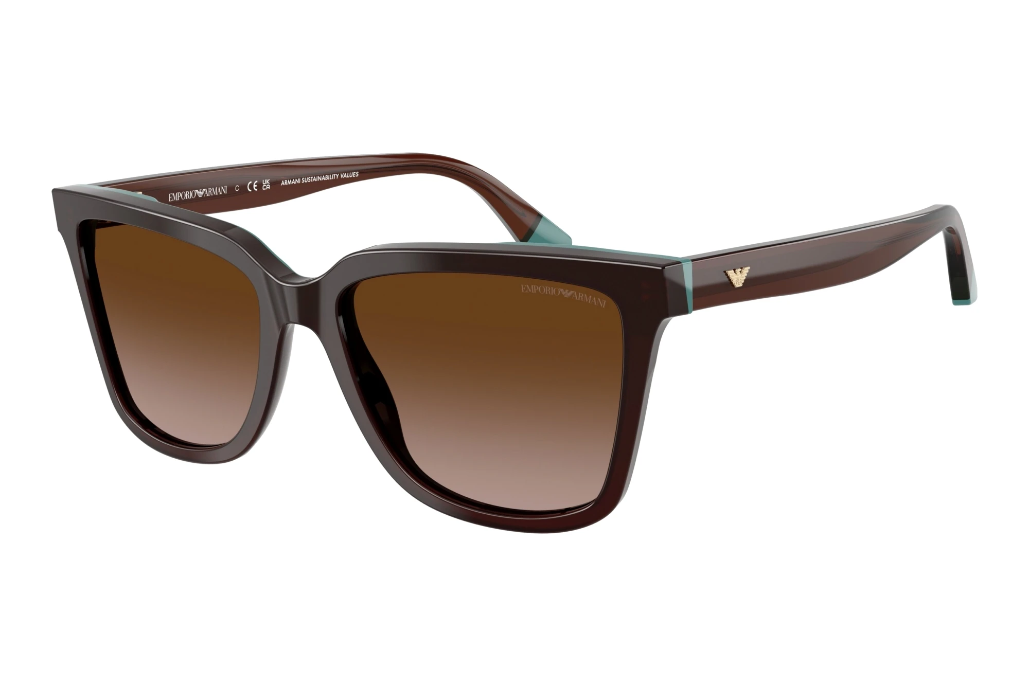 Emporio Armani   EA4261 631813 Brown GradientTransparent Brown/Teal