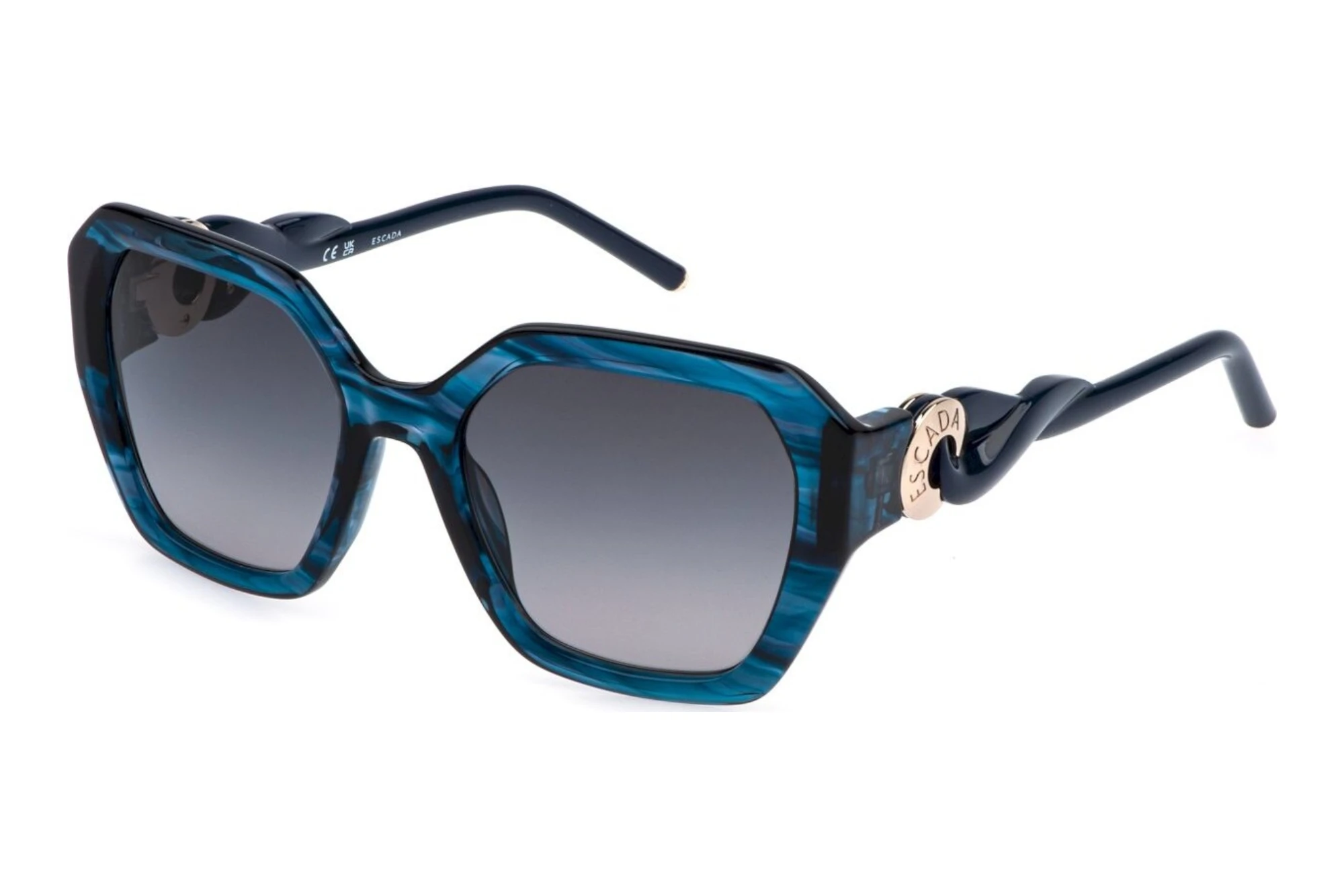 Escada   SESG37 06WR SMOKE GRADIENT SMOKESHINY STRIPED BLUE