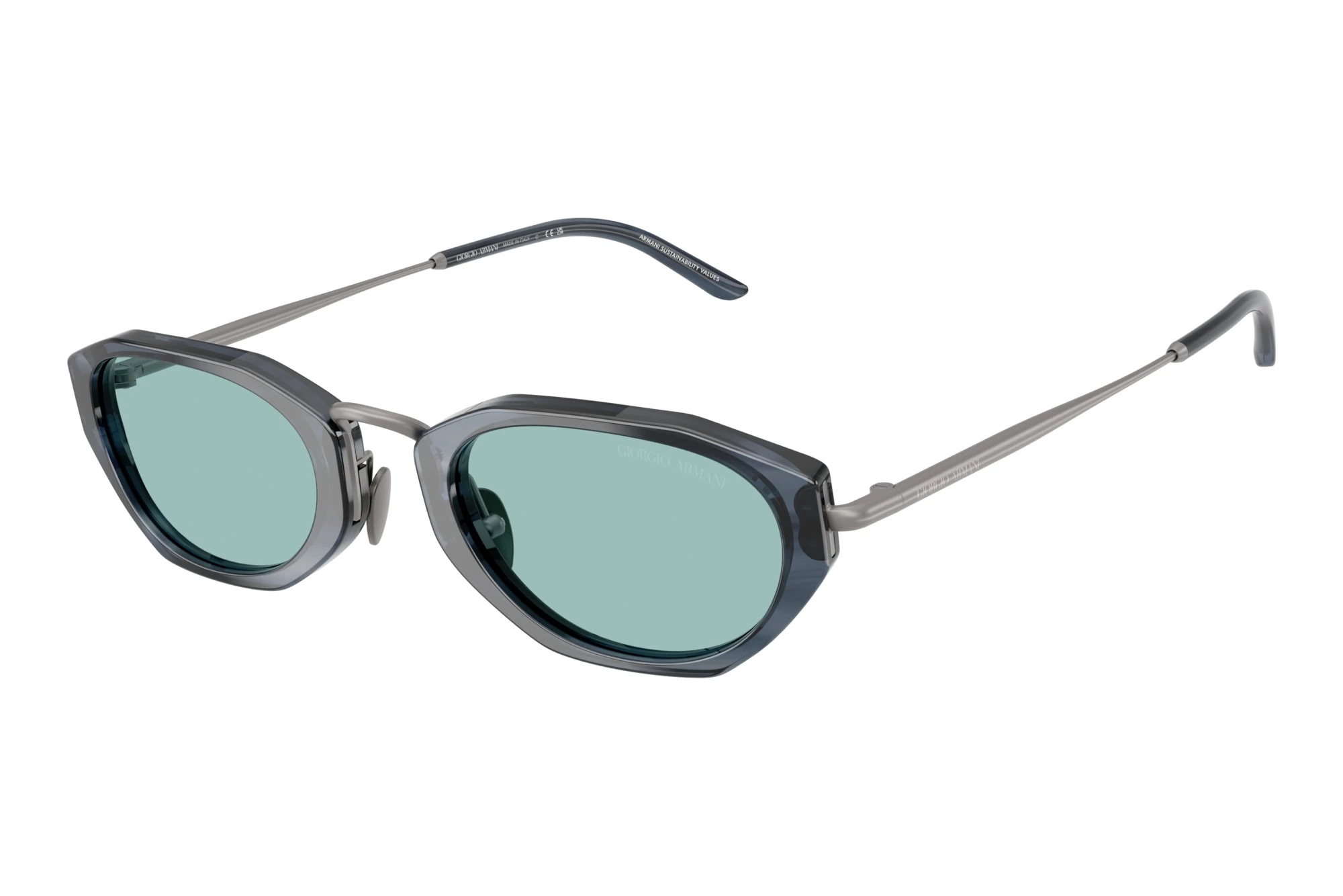 Giorgio Armani   AR8242 630380 BlueStriped Smoke