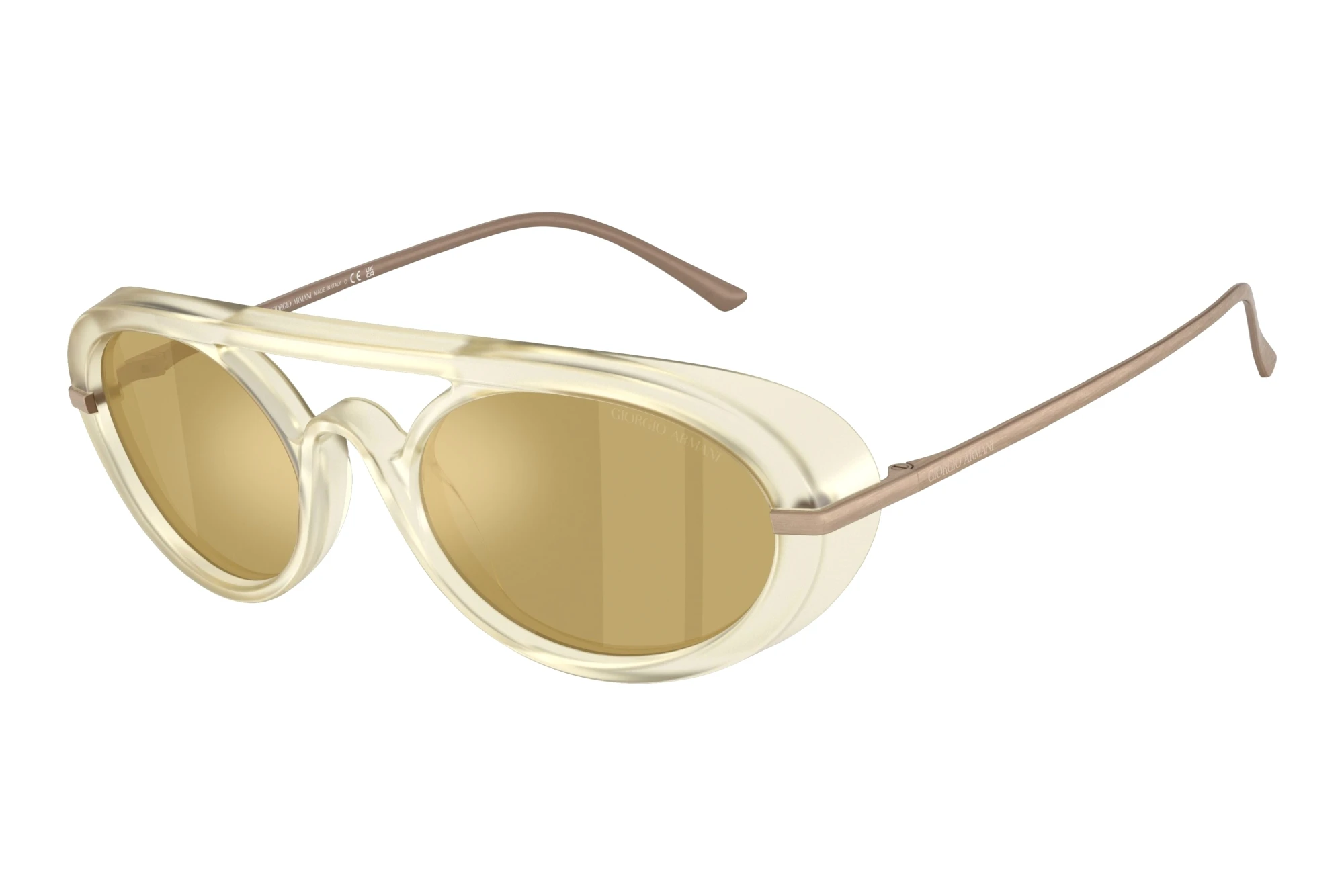 Giorgio Armani   AR8256 6409O8 Green Olive Gold MirrorTransparent Light Yellow