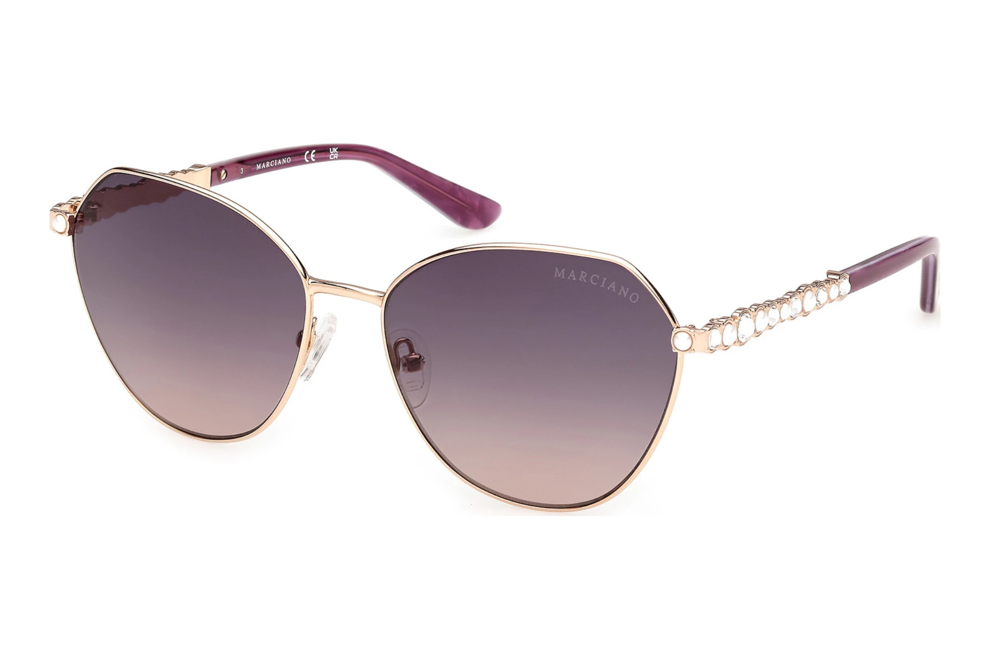 Guess by Marciano   GM00036 32Z violett verspiegeltGlänzend Blassgold