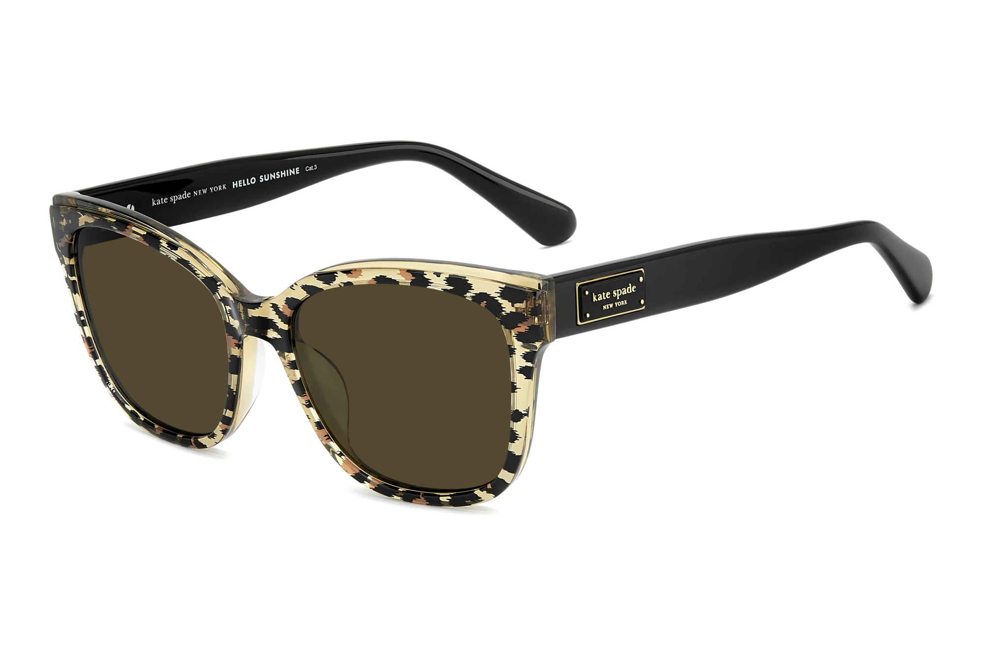 Kate Spade   KS FATIMAH 2/S 4GL/70 BROWNBLACK PANTER GOLD