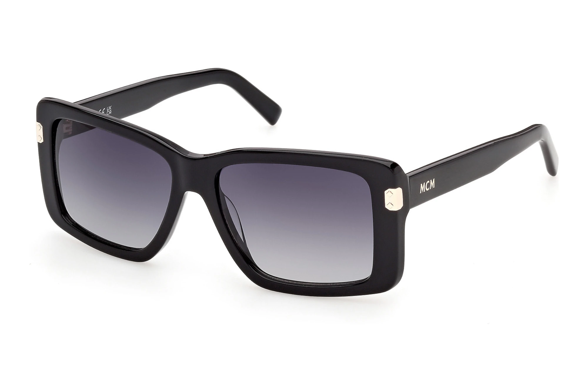 MCM Worldwide   MW0044 01B grau verlaufendGlänzend Schwarz