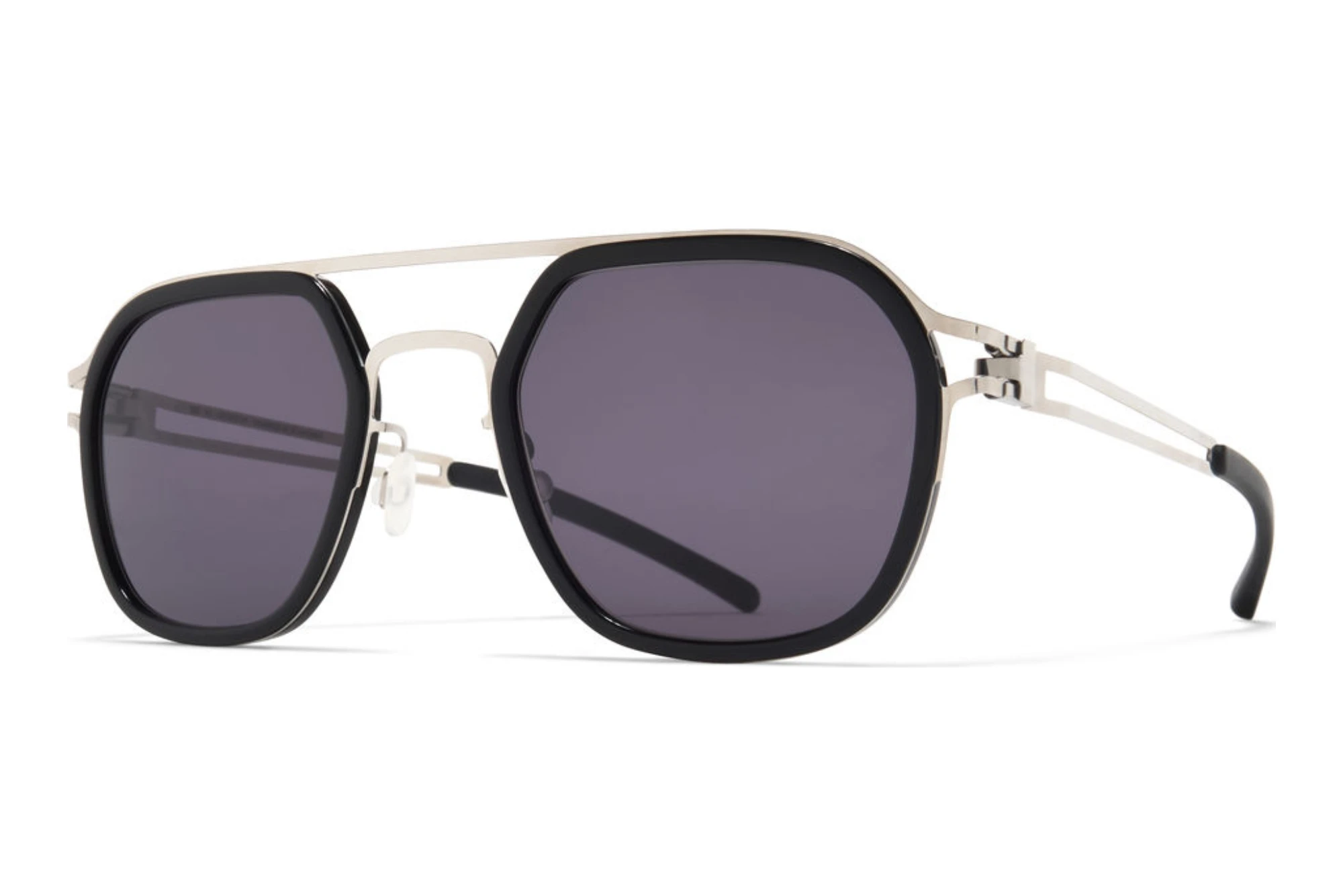 MYKITA   LEELAND 797 Coolgrey SolidA81-Shiny Silver/Black