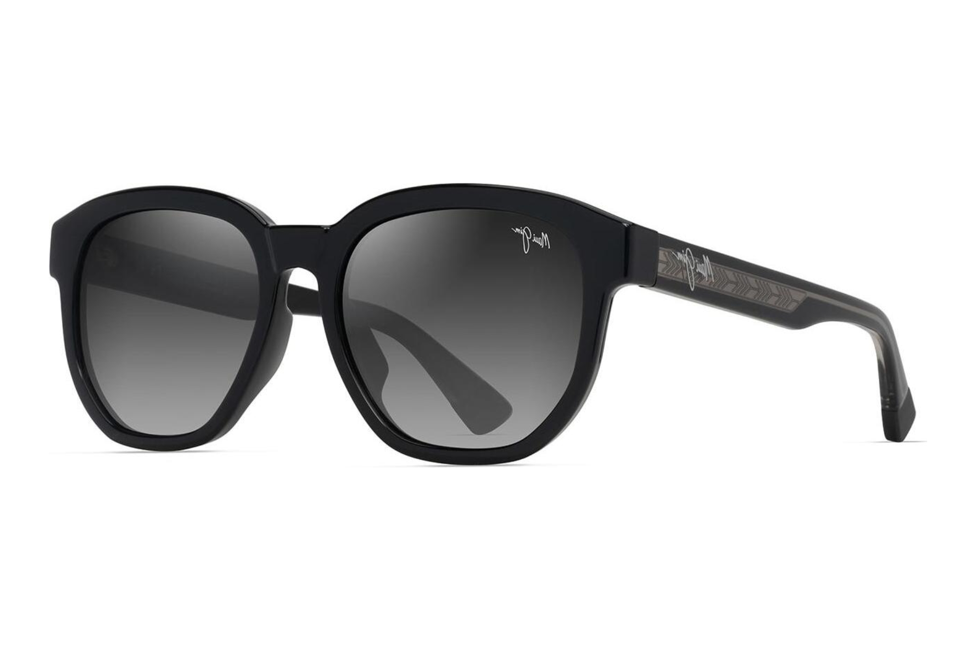 Maui Jim   Akahai AF GS646-14A Neutral GreyShiny Black w/Trans Light Grey