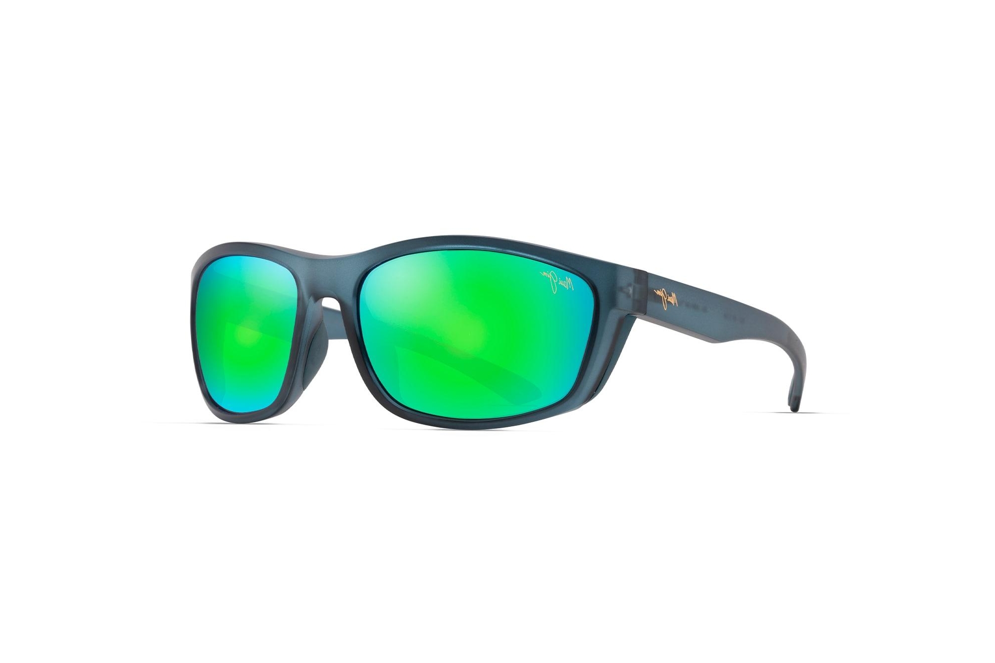 Maui Jim   Nuu Landing GM869-03 MAUIGreen®Matte Teal w/Aquamarine Rubber