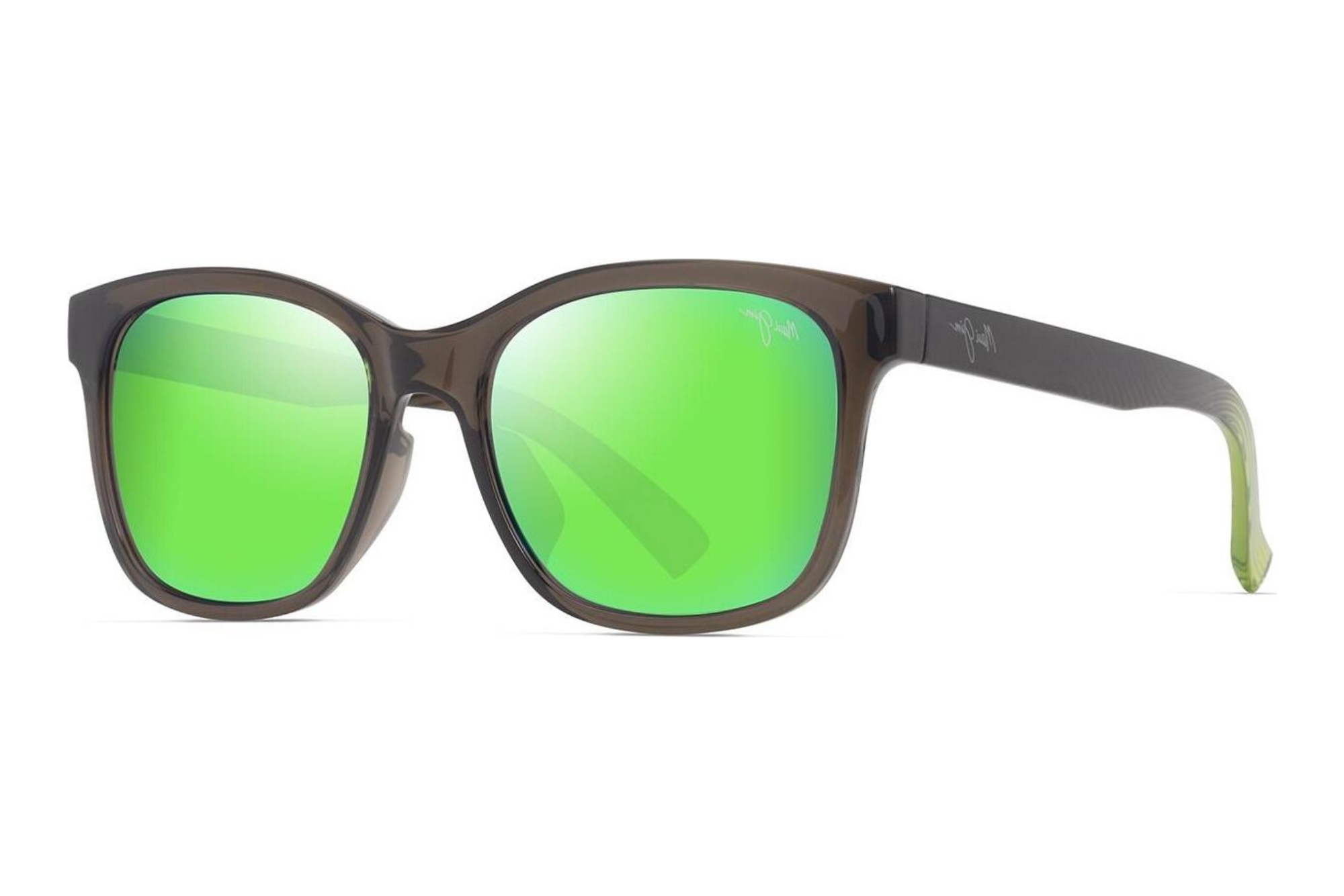 Maui Jim   Owelo GM346-14A MAUIGreen®Shiny Trans Dark Grey w/Green