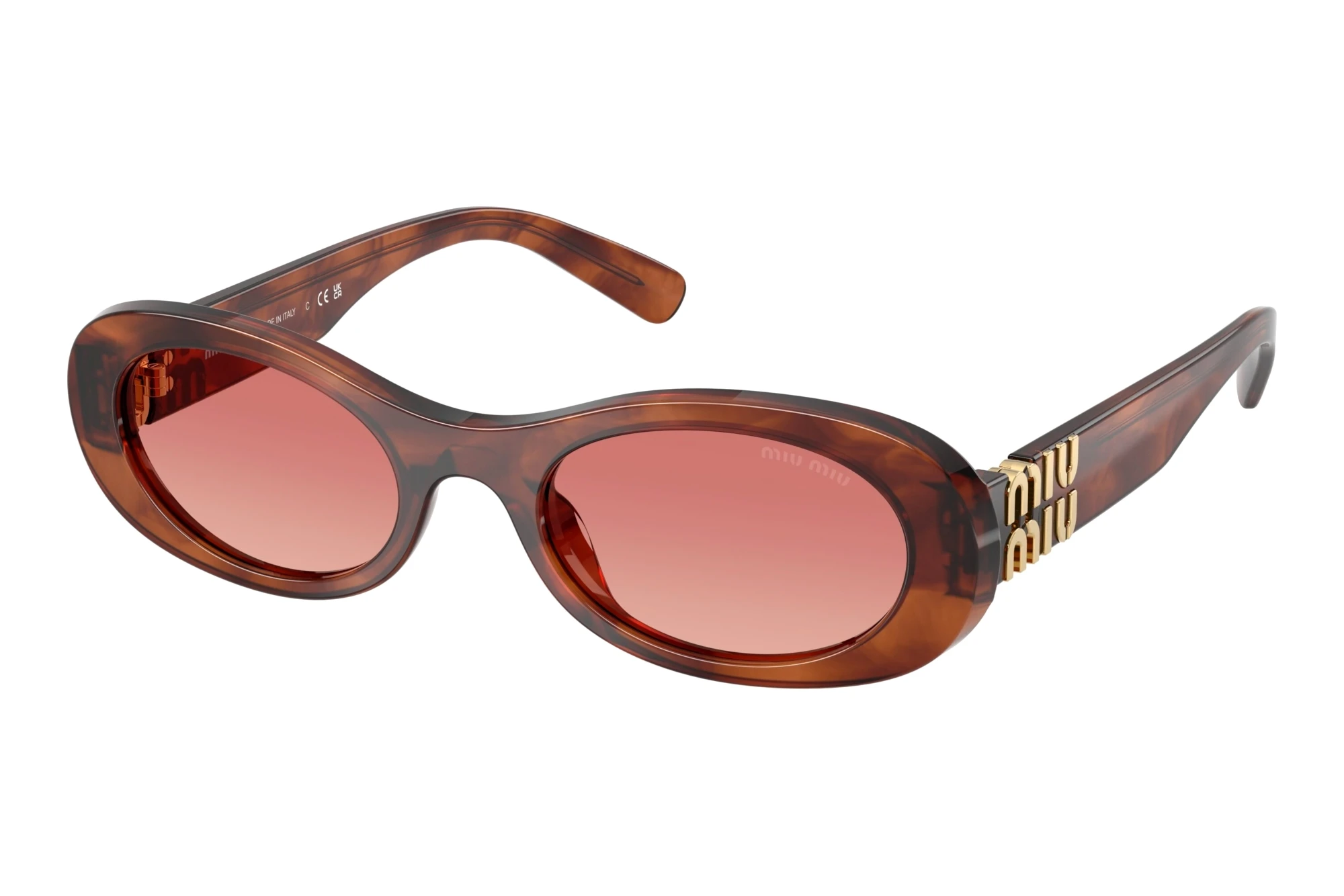 Miu Miu   MU 06ZS 26E50U EtruscanStriped Tobacco