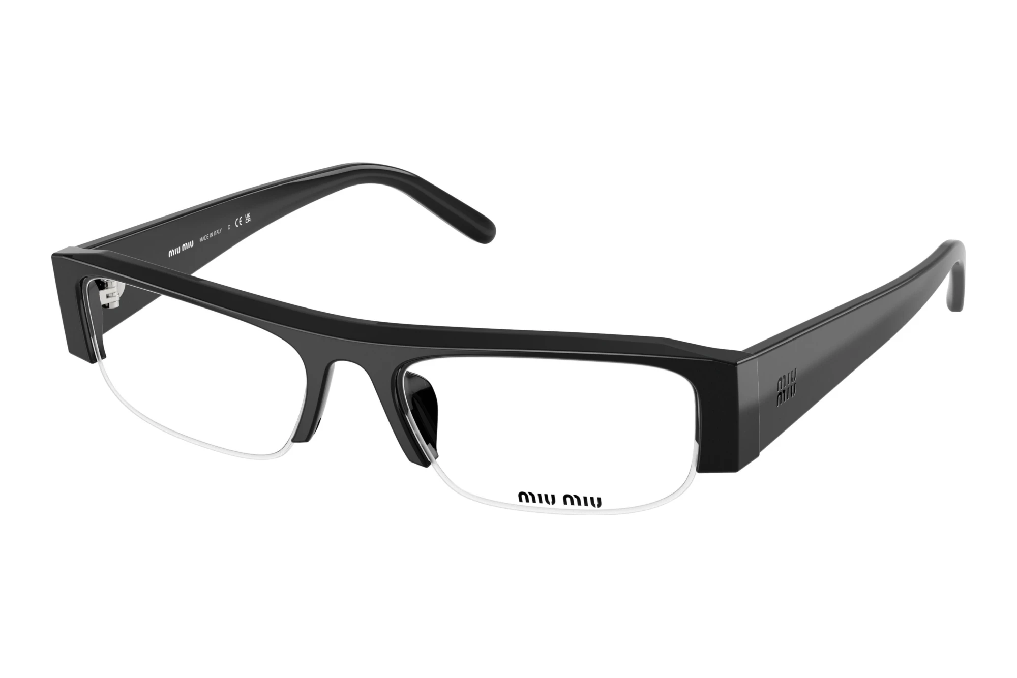 Miu Miu   MU B07S 16K08N Clear Blue-Violet Light FilterBlack