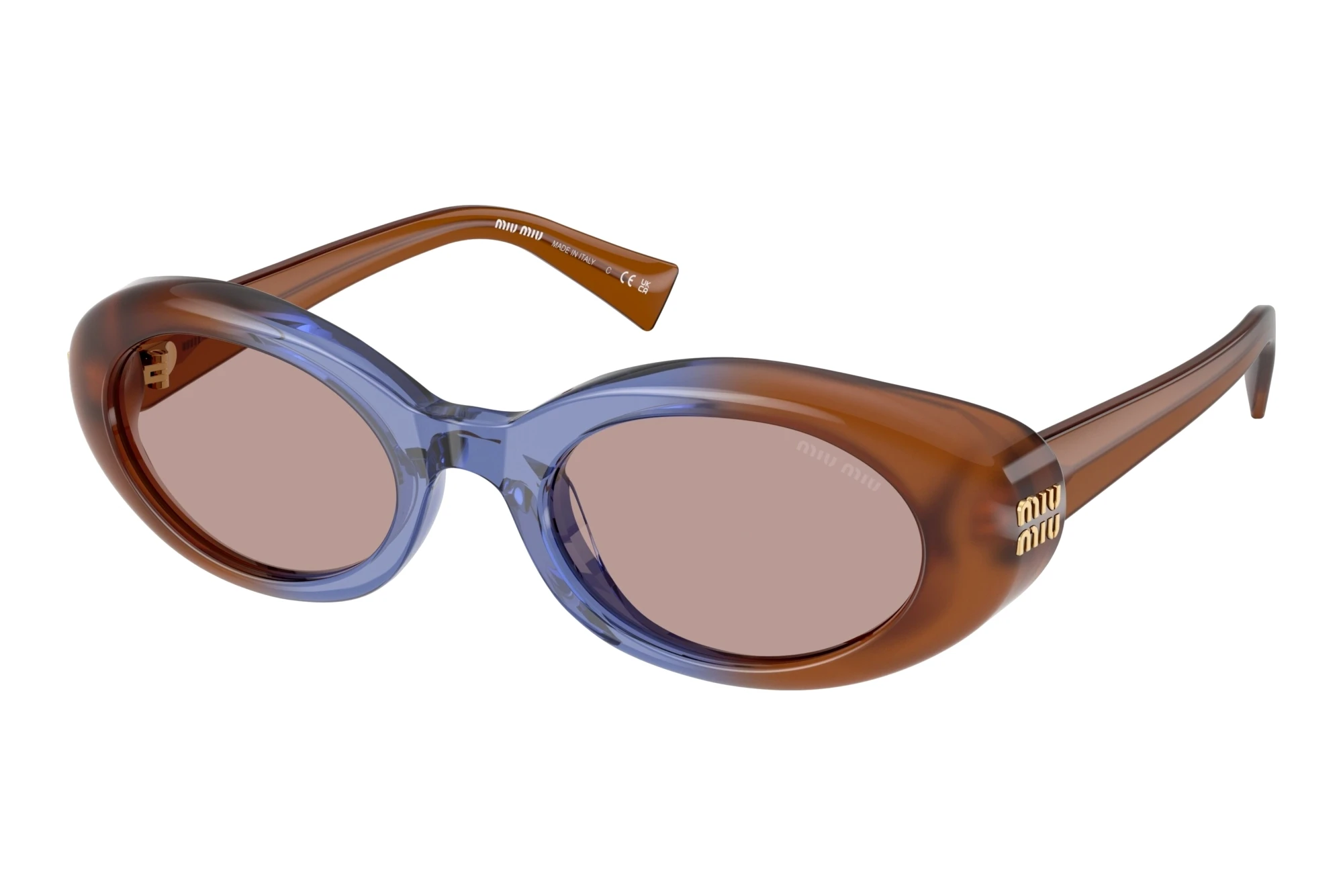 Miu Miu   MU B09S 22R20I Light Purple BrownOpal Brown/Blue/Opal Brown