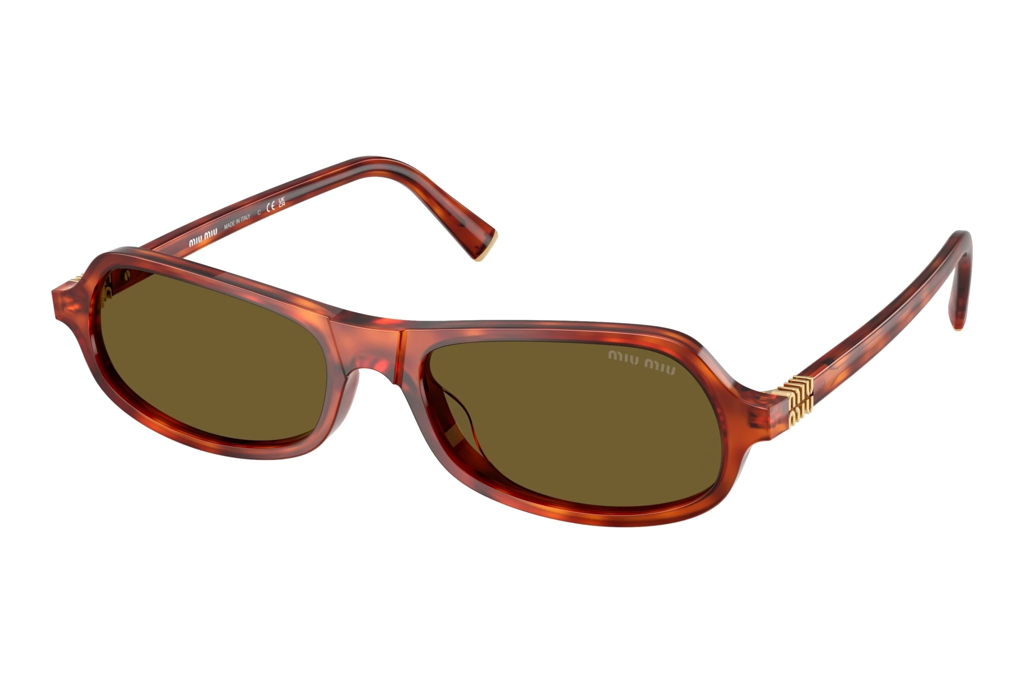 Miu Miu   MU B10SU 11P09Z Dark BrownHavana Cognac
