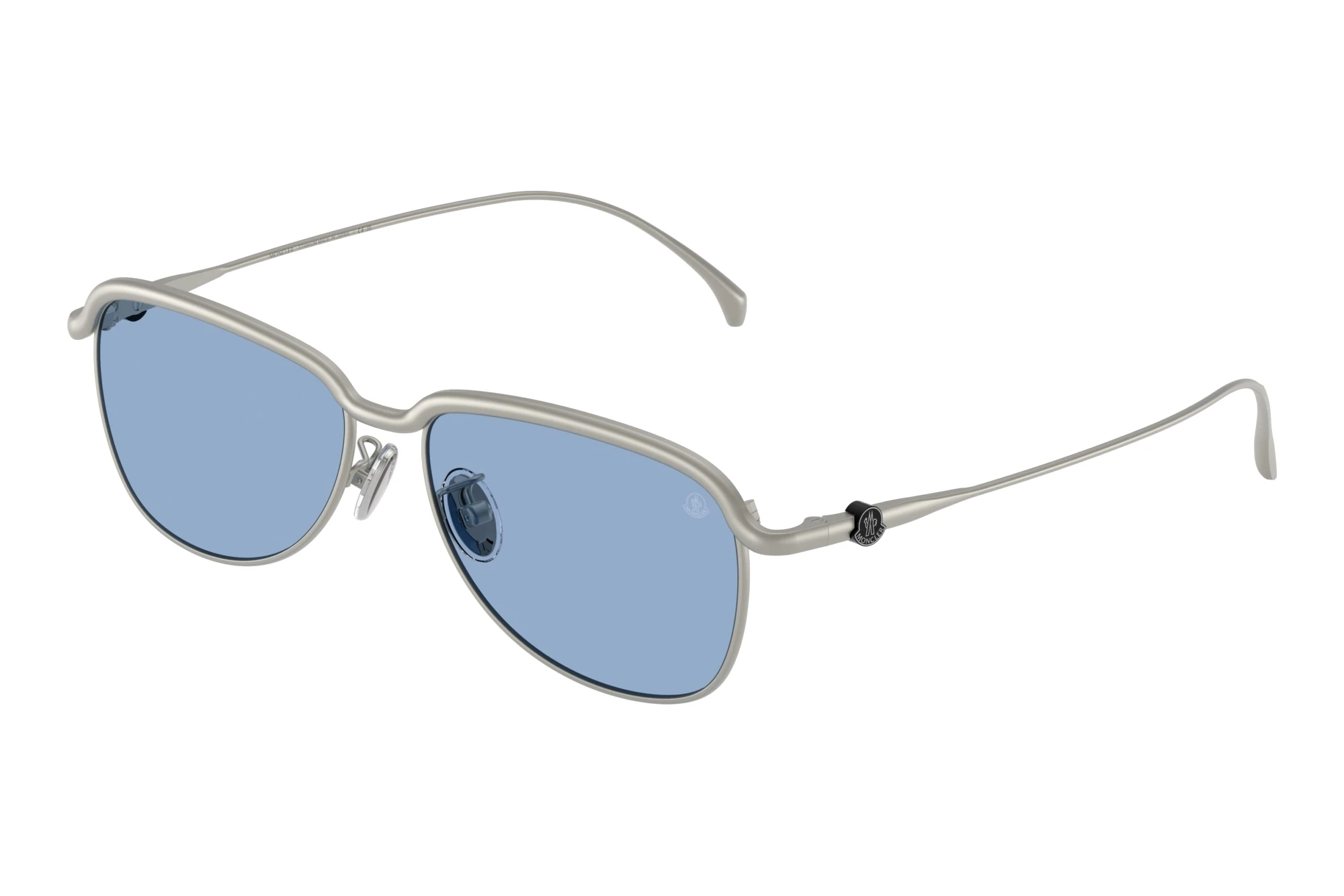 Moncler   ME4021TD 100480 Solid Light BlueMatte Silver