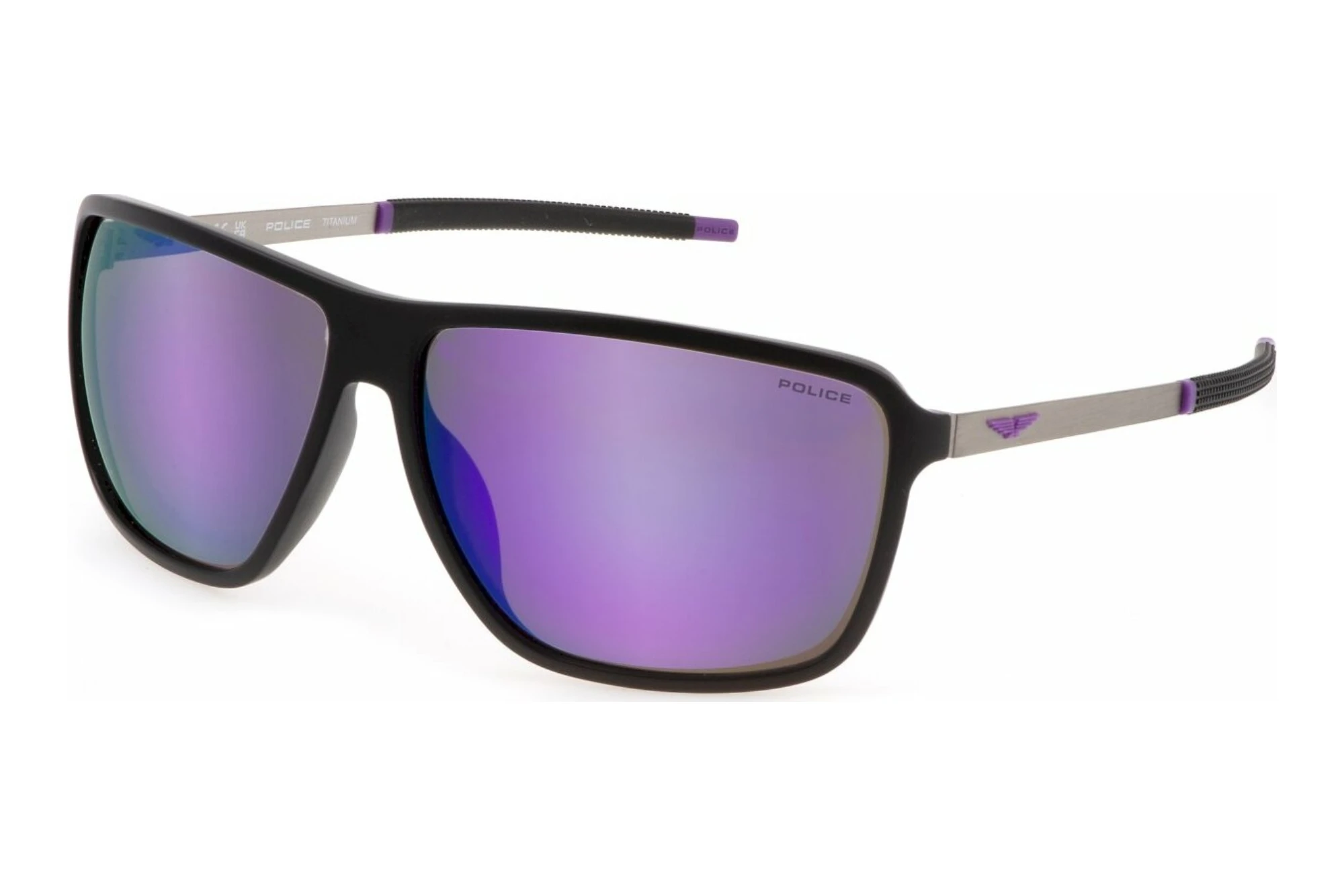 Police   SPLL15 U28Z BROWN/MIRROR VIOLETMATT BLACK