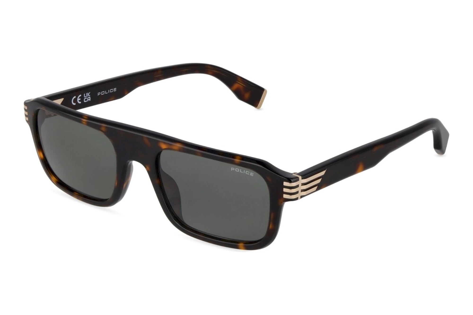 Police   SPLV36 0722 GREENSHINY DARK HAVANA