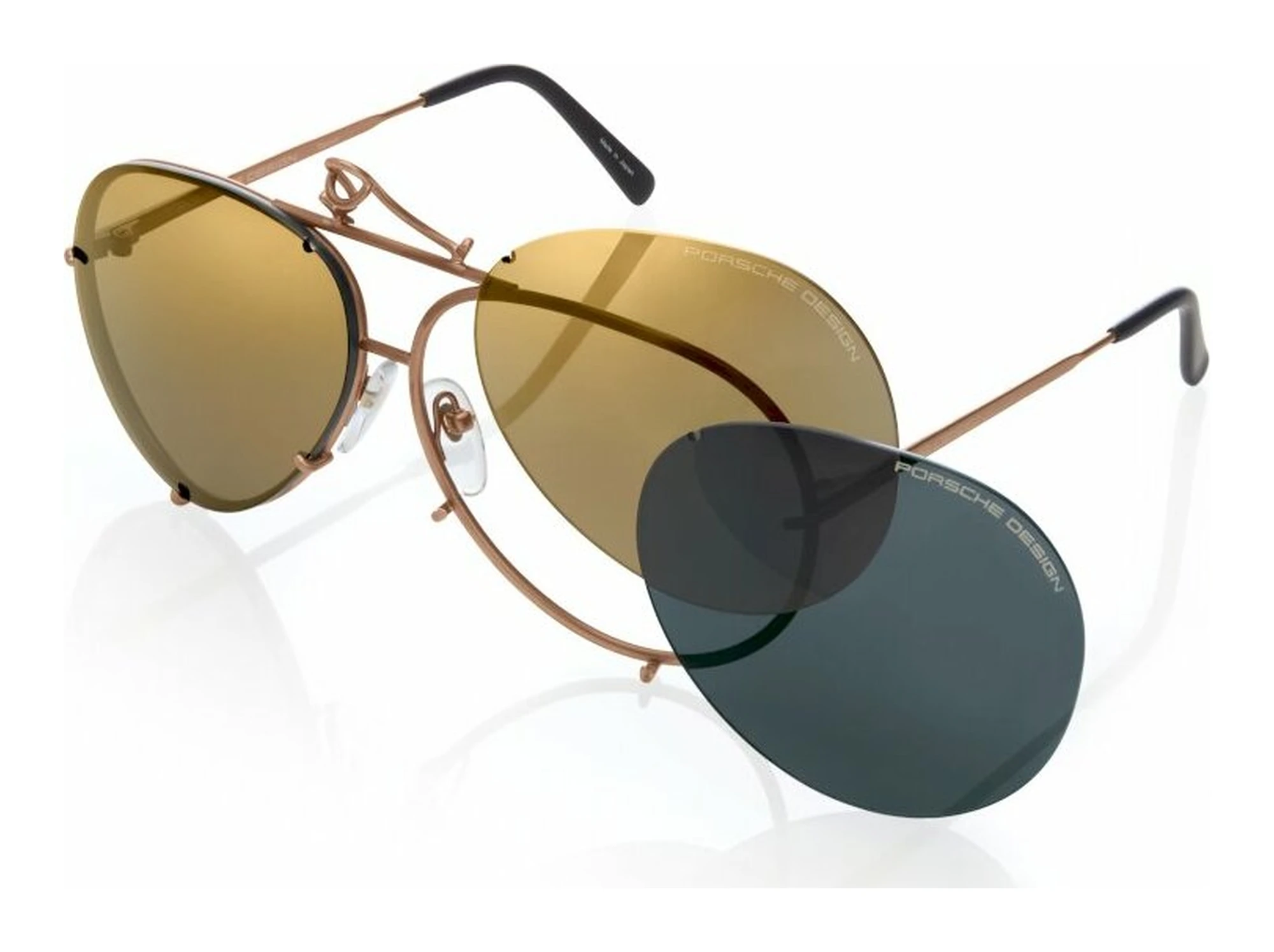 Porsche Design   P8478 E BROWN/MIRROR GOLDcopper