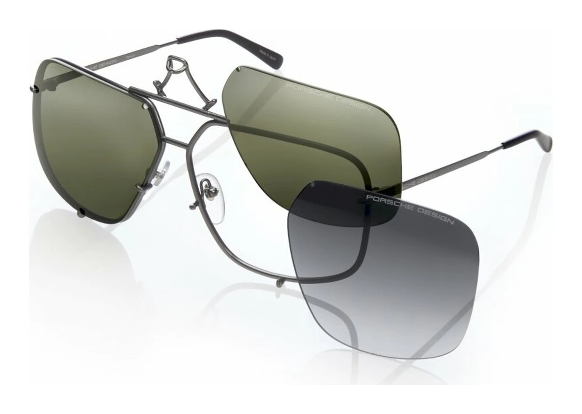 Porsche Design   P8928 A GREEN/DEG.MIRROR SILVERdark gun