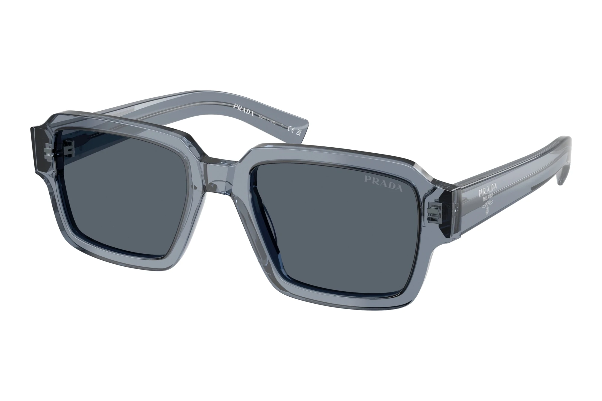 Prada   PR 02ZS 17T07T Dark BlueTransparent Ocean