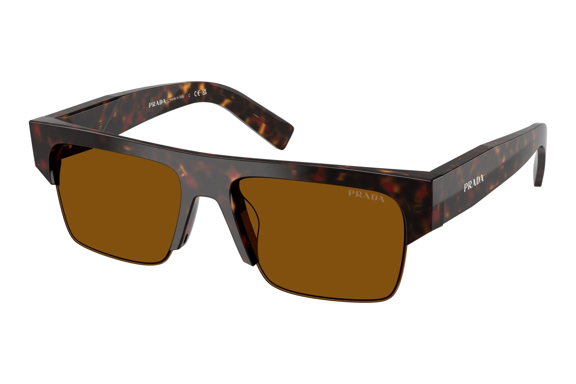 Prada   PR D12SU 17N20V Dark BronzeRoot Tortoise