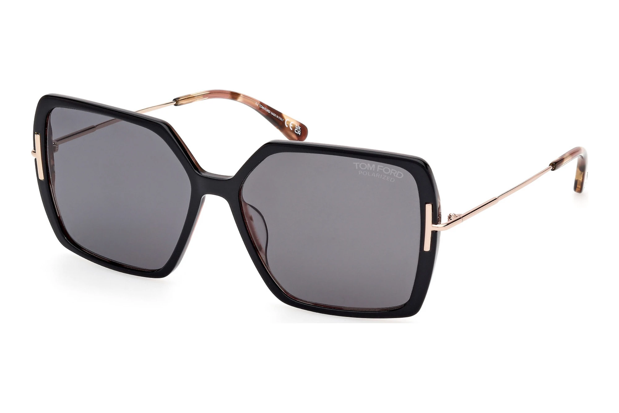 Tom Ford   FT1039 05D grau polarisierendSchwarz/Havanna