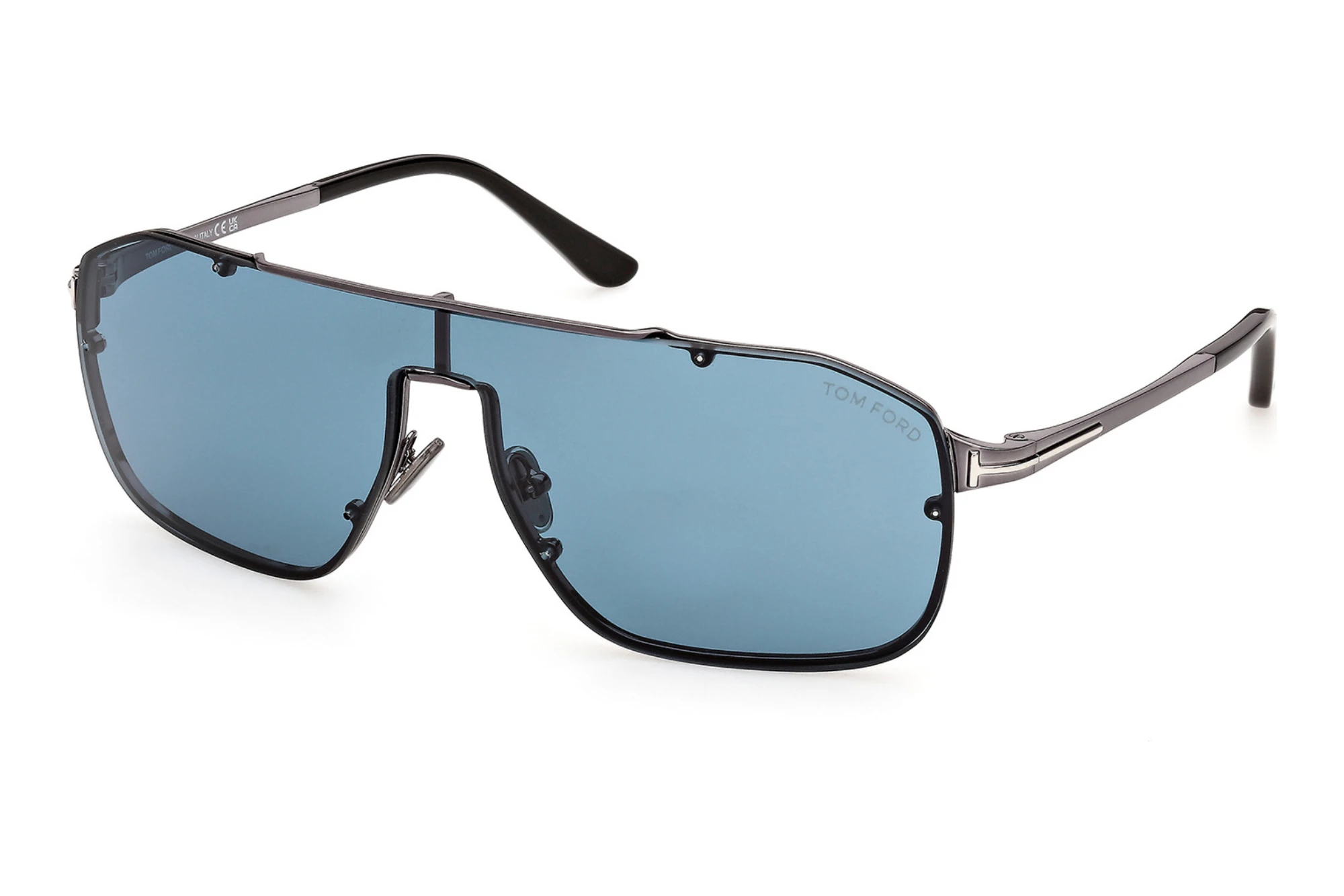 Tom Ford   FT1411 08V blauGlänzend Gunmetal
