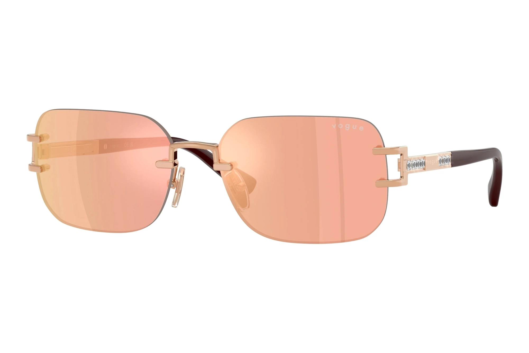 Vogue Eyewear   VO4367SB 51526Q Brown Mirror Red/YellowRose Gold