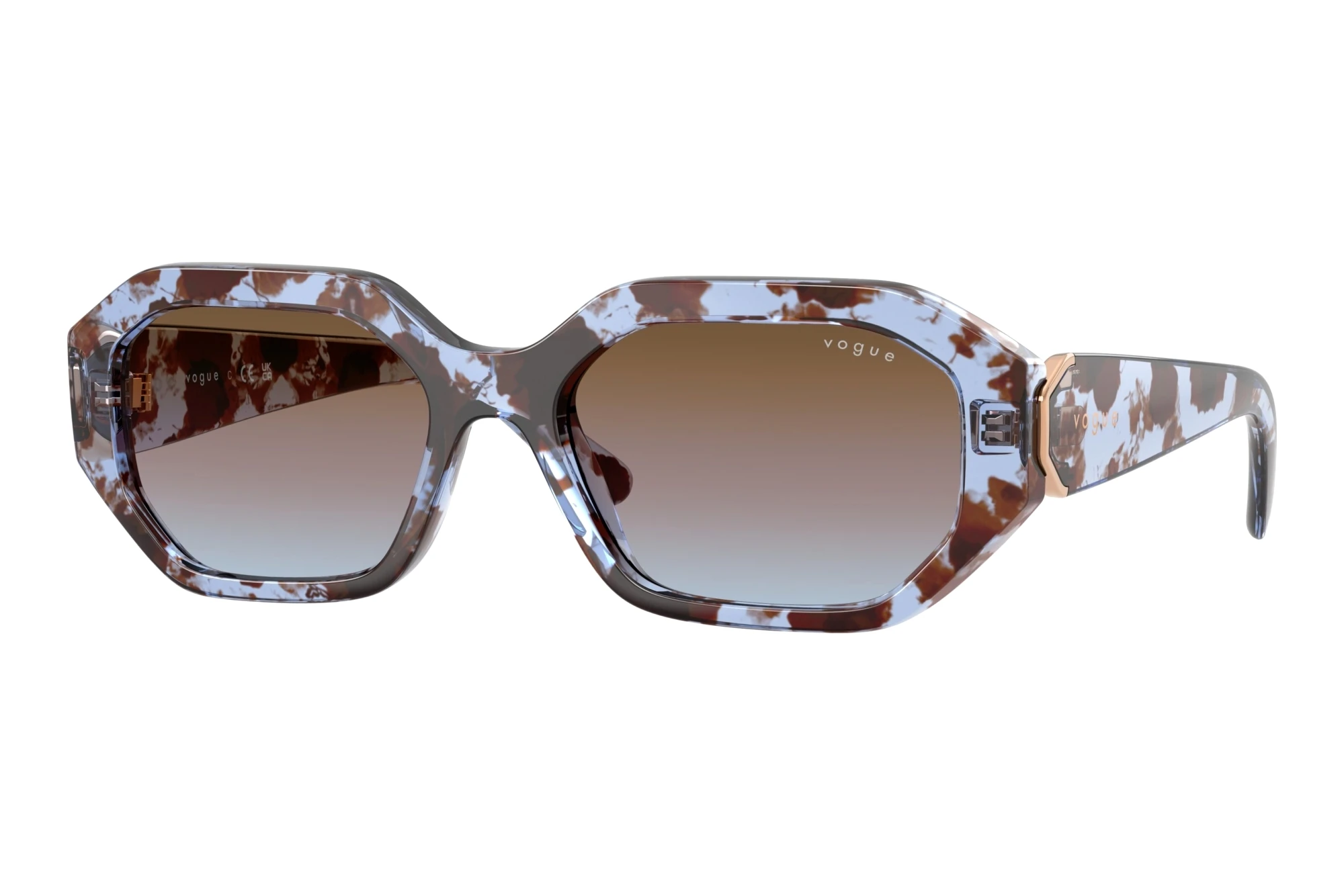 Vogue Eyewear   VO5675S 320148 Azure Gradient Pink Gradient BrownBlue Havana