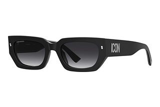 Dsquared2 ICON 0017/S 807/9O DARK GREY SHADEDSCHWARZ