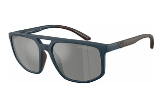 Emporio Armani EA4248U 62606G Dark Grey Mirror SilverMatte Blue